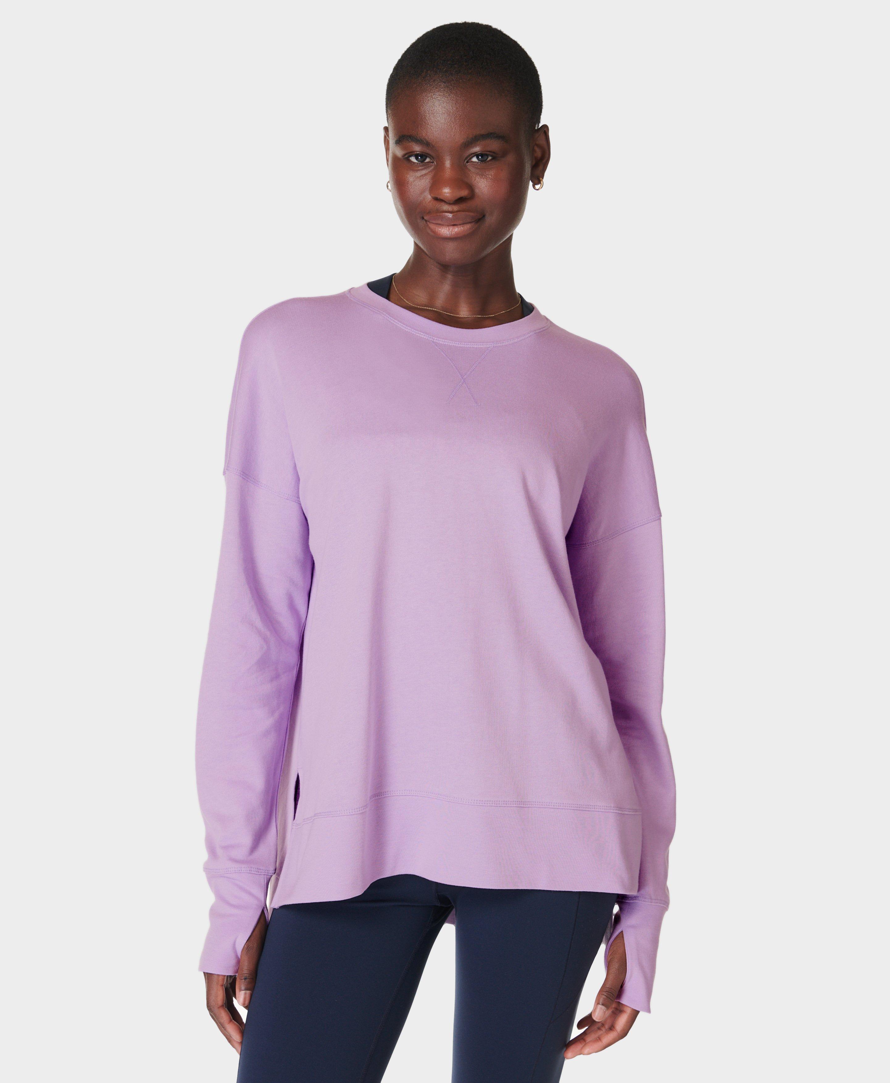 Purple womens sweatshirt online