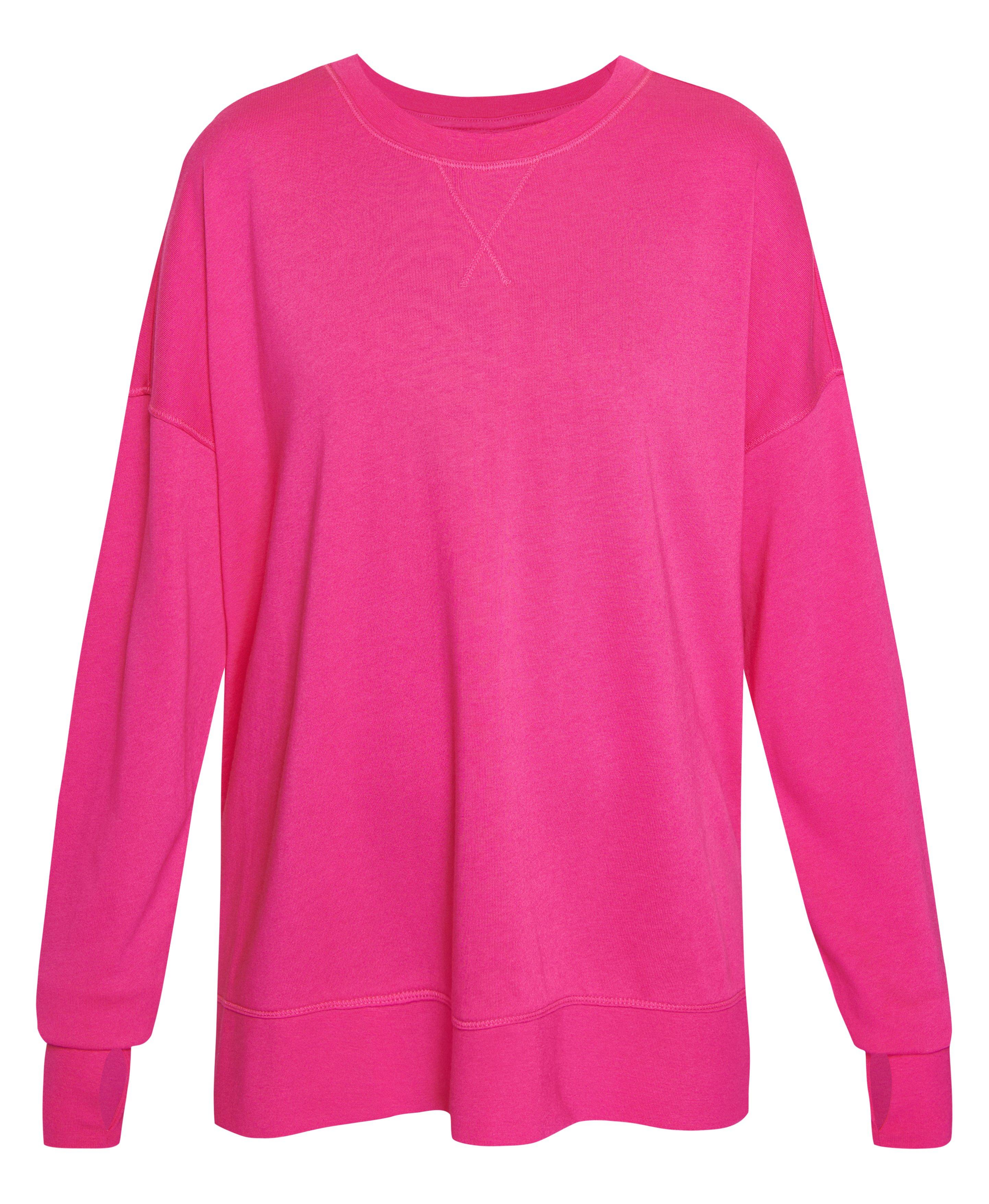 After Class Longline Sweatshirt - Punk Pink