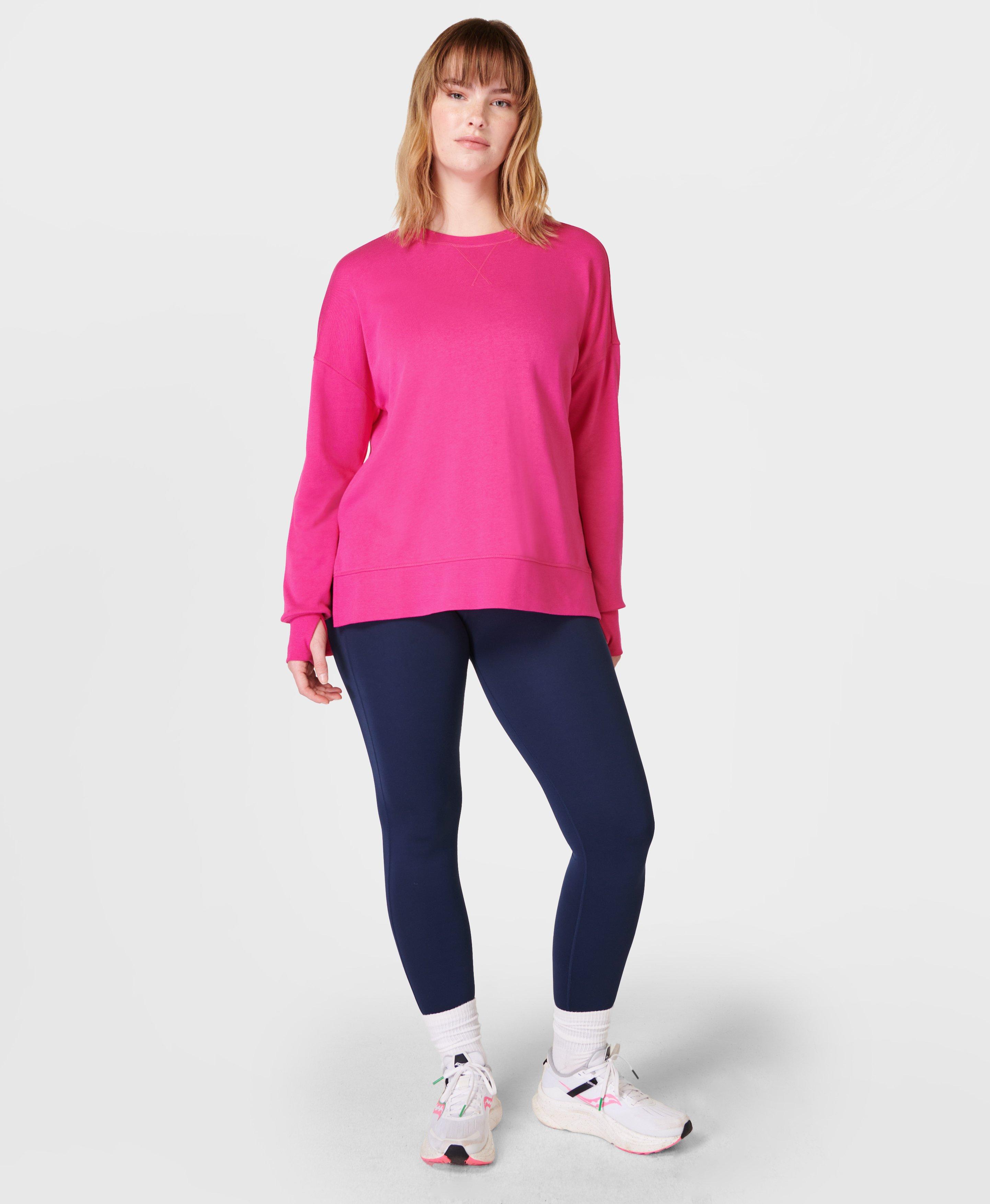 After Class Longline Sweatshirt - Punk Pink, Women's Jumpers, Sweatshirts  & Hoodies