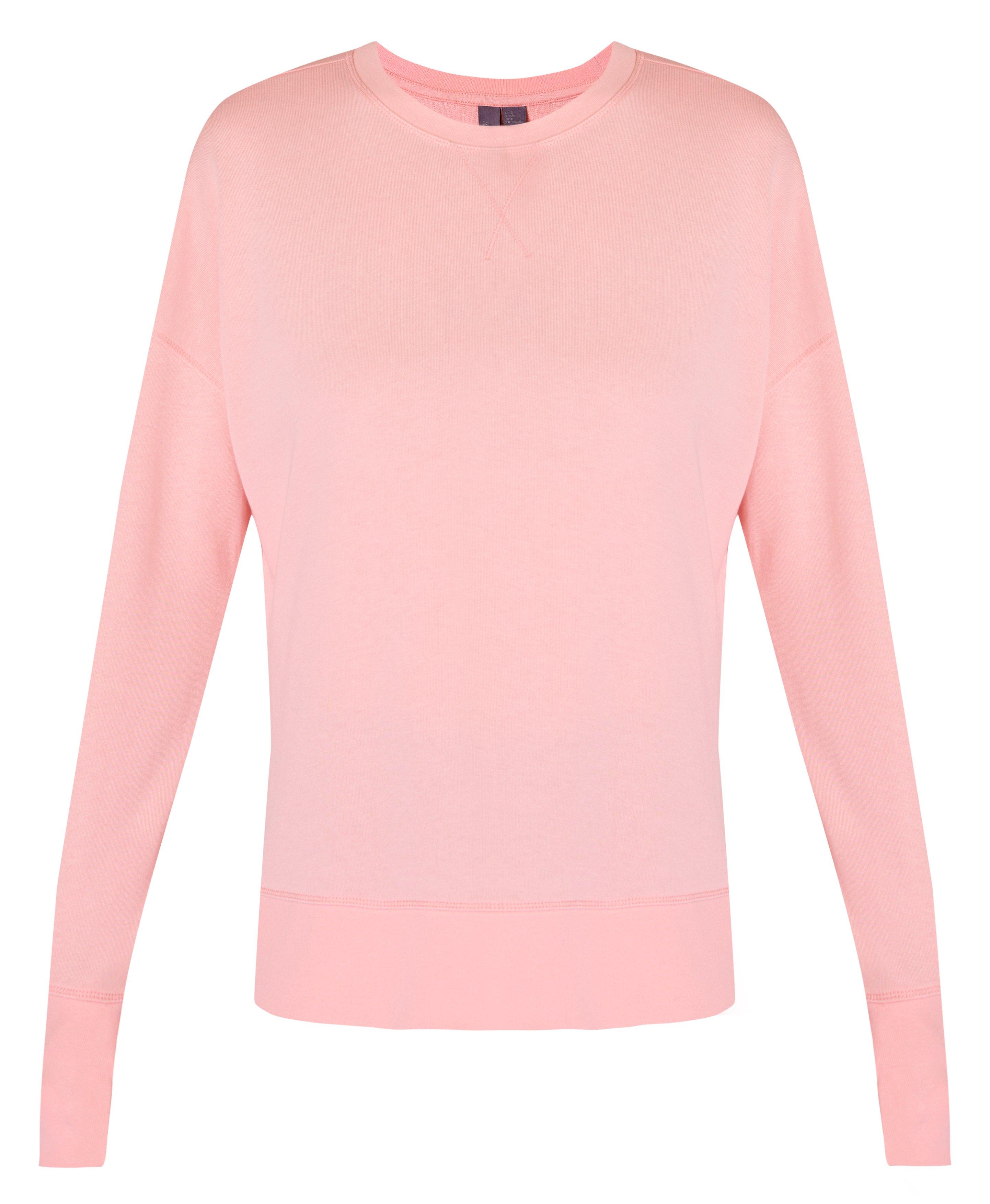 Sweaty Betty After Class Long Sweatshirt, Chalk Pink