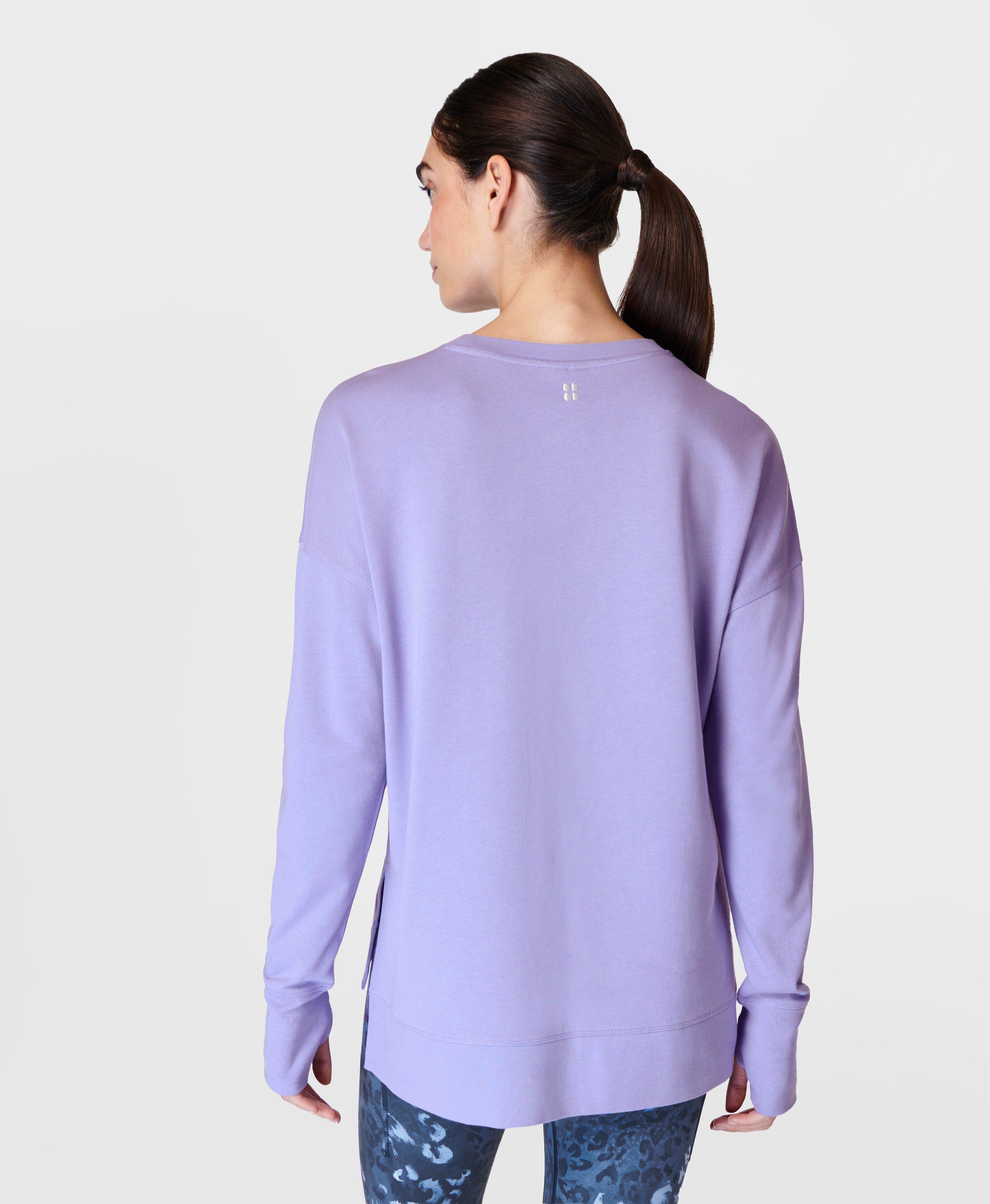 Layered longline sweatshirt 