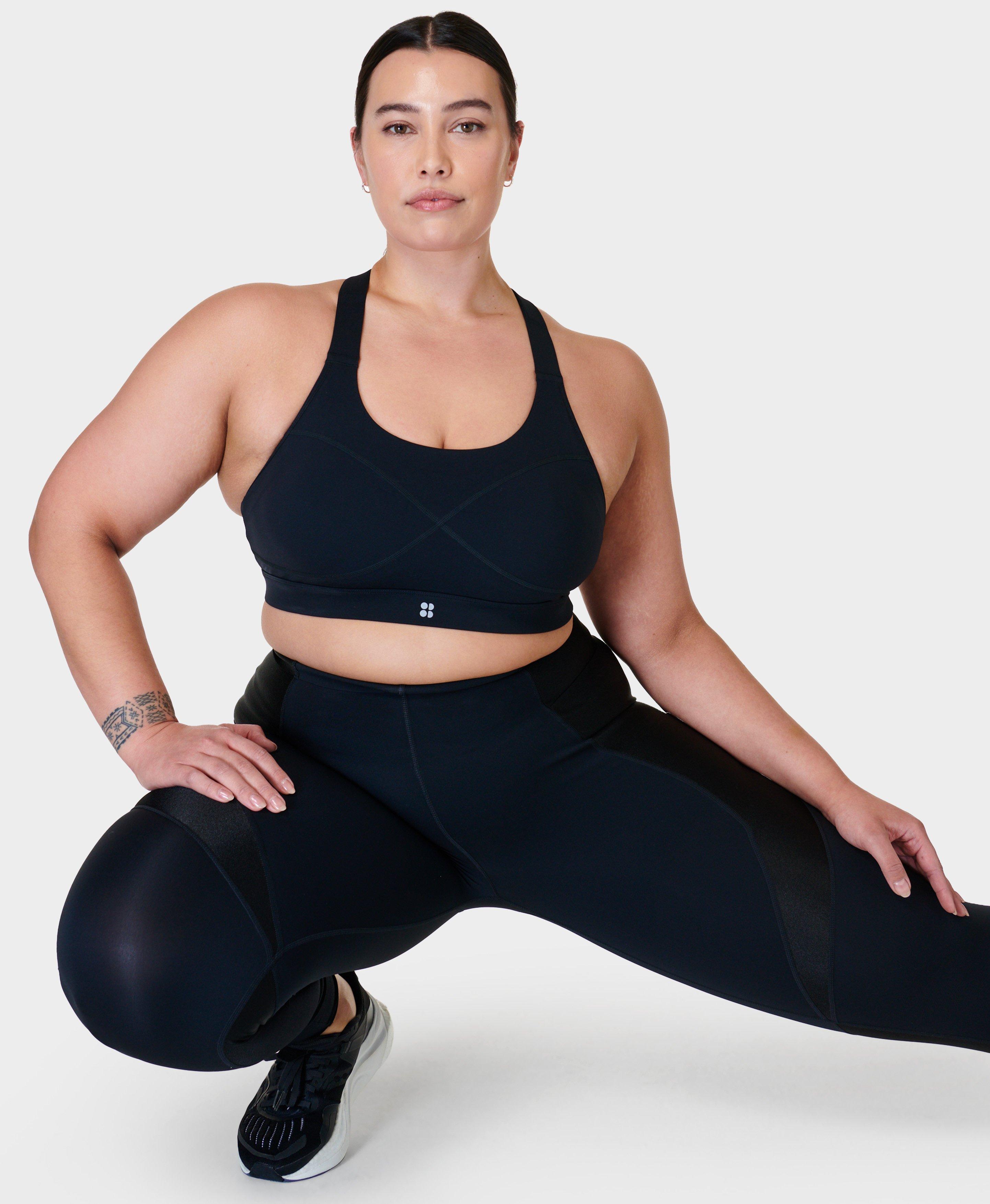 Shengshi Comfort Sports Bra for Women Seamless Sleep Bras Breathable  Workout Yoga Tops Black L