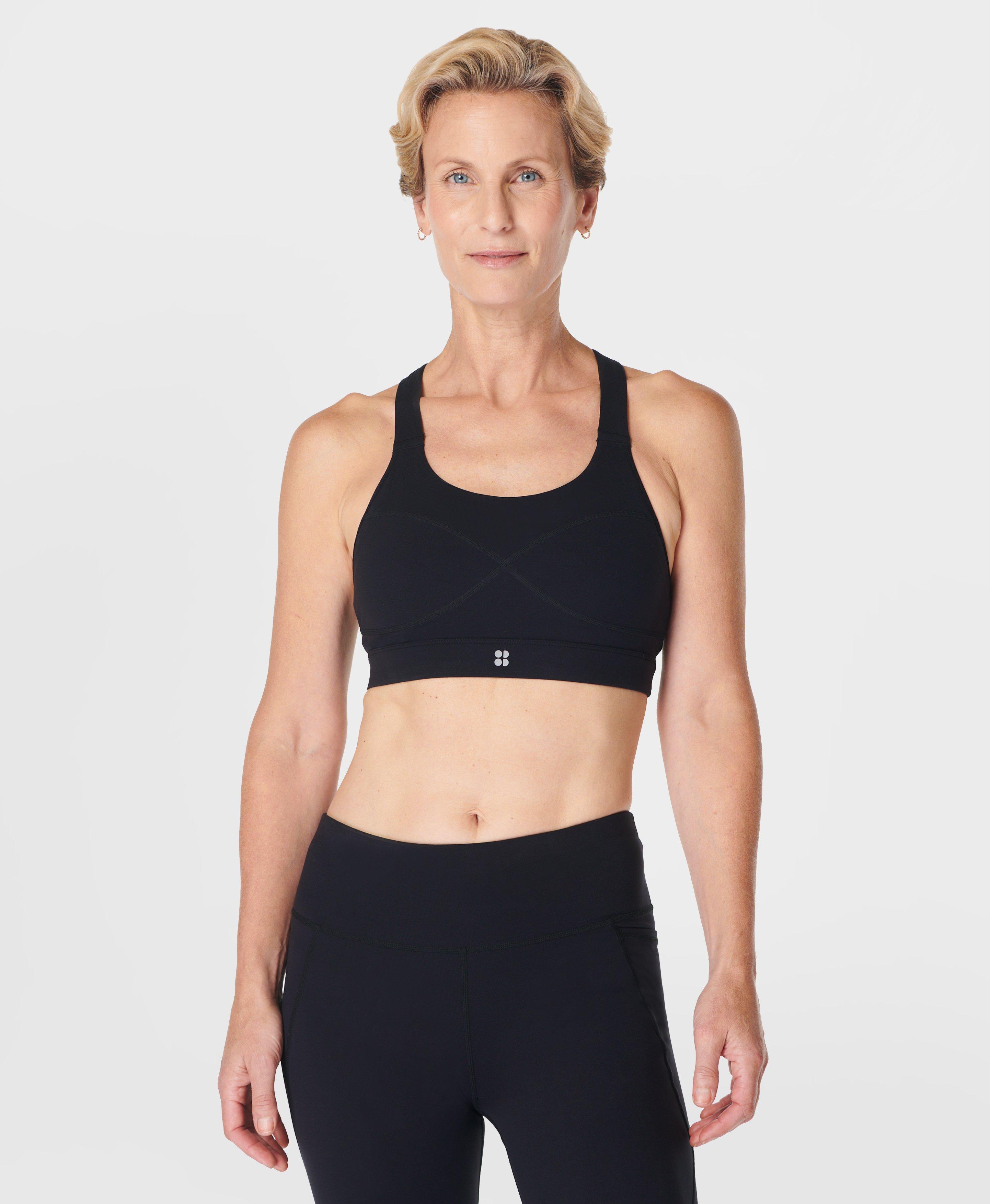 Power Medium Support Sports Bra - Black, Women's Sports Bras