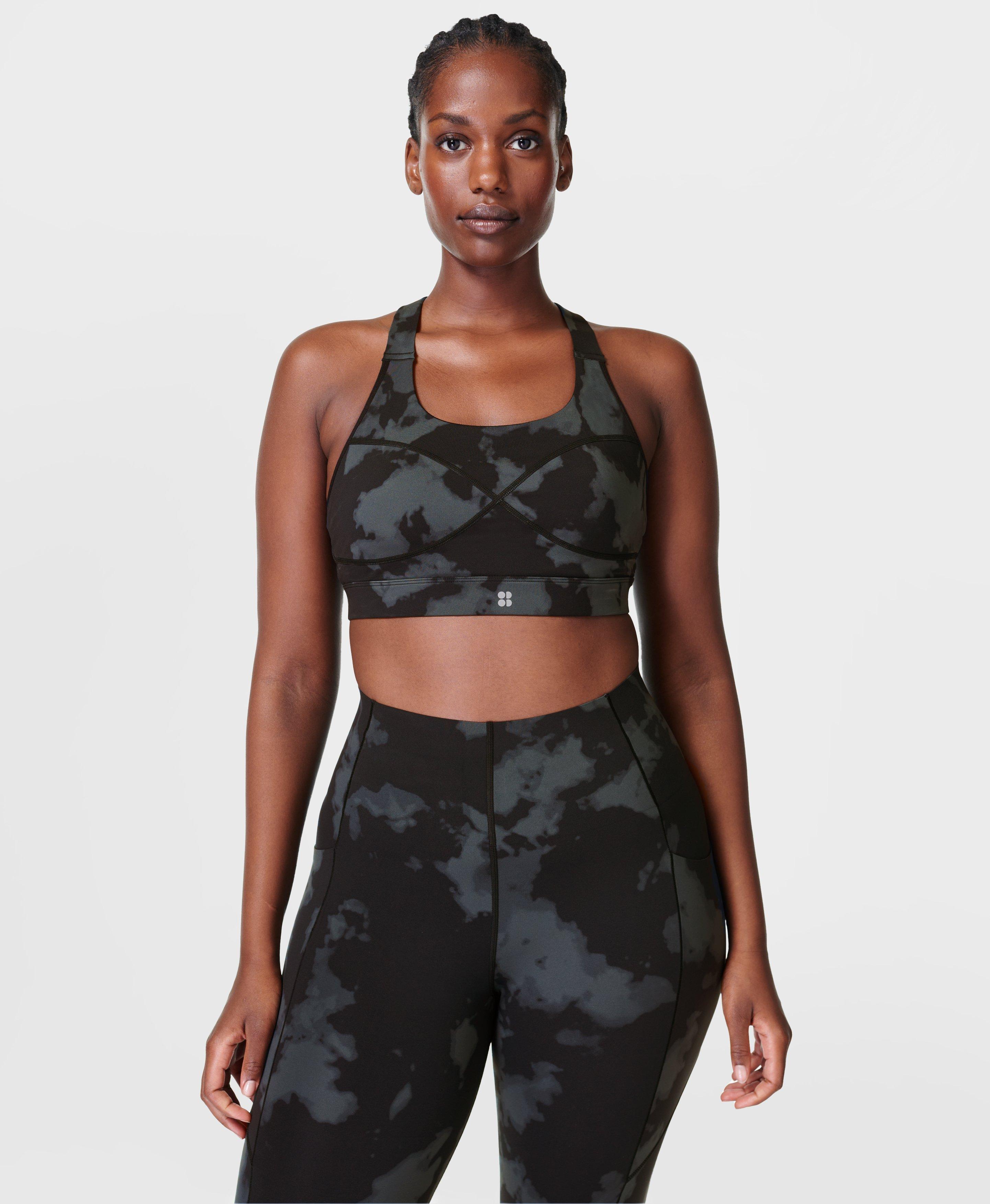 Performance Sports Bra-Black/Gray Camouflage - Outlaw Fitness