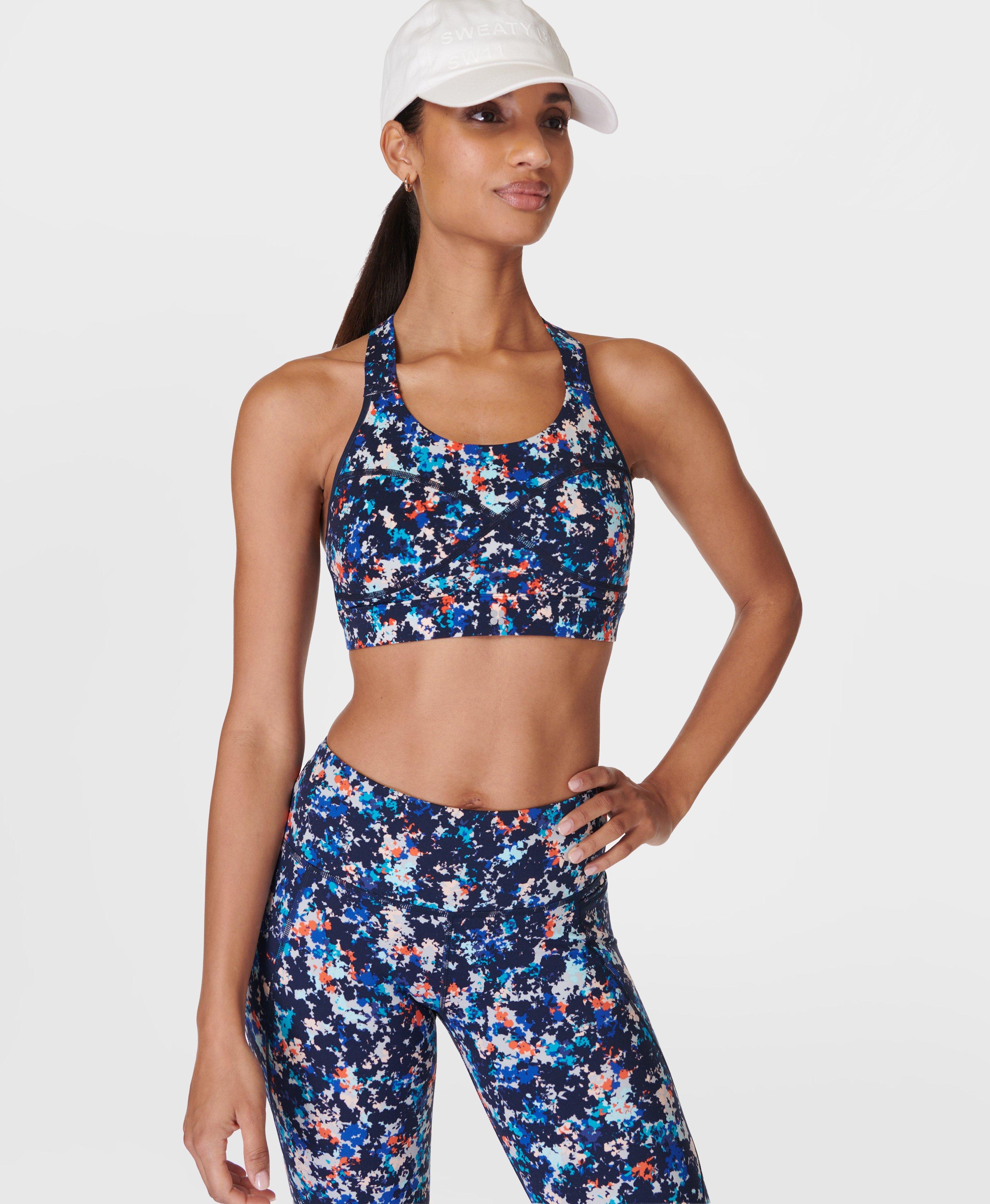 Sweaty Betty Power Medium Support Sports Bra, Blue, Women's XS