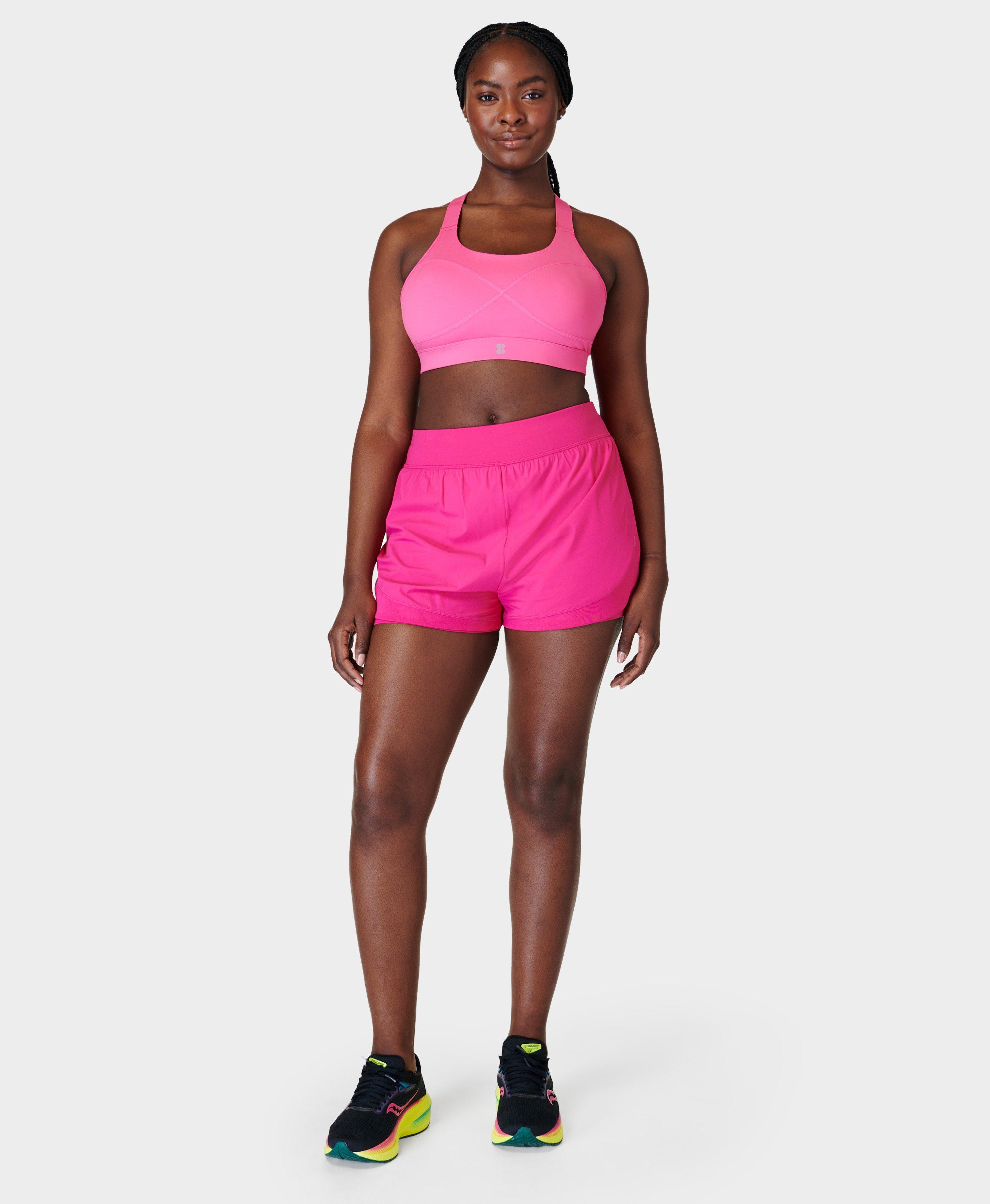 Power Medium Support Sports Bra - Hot Pink