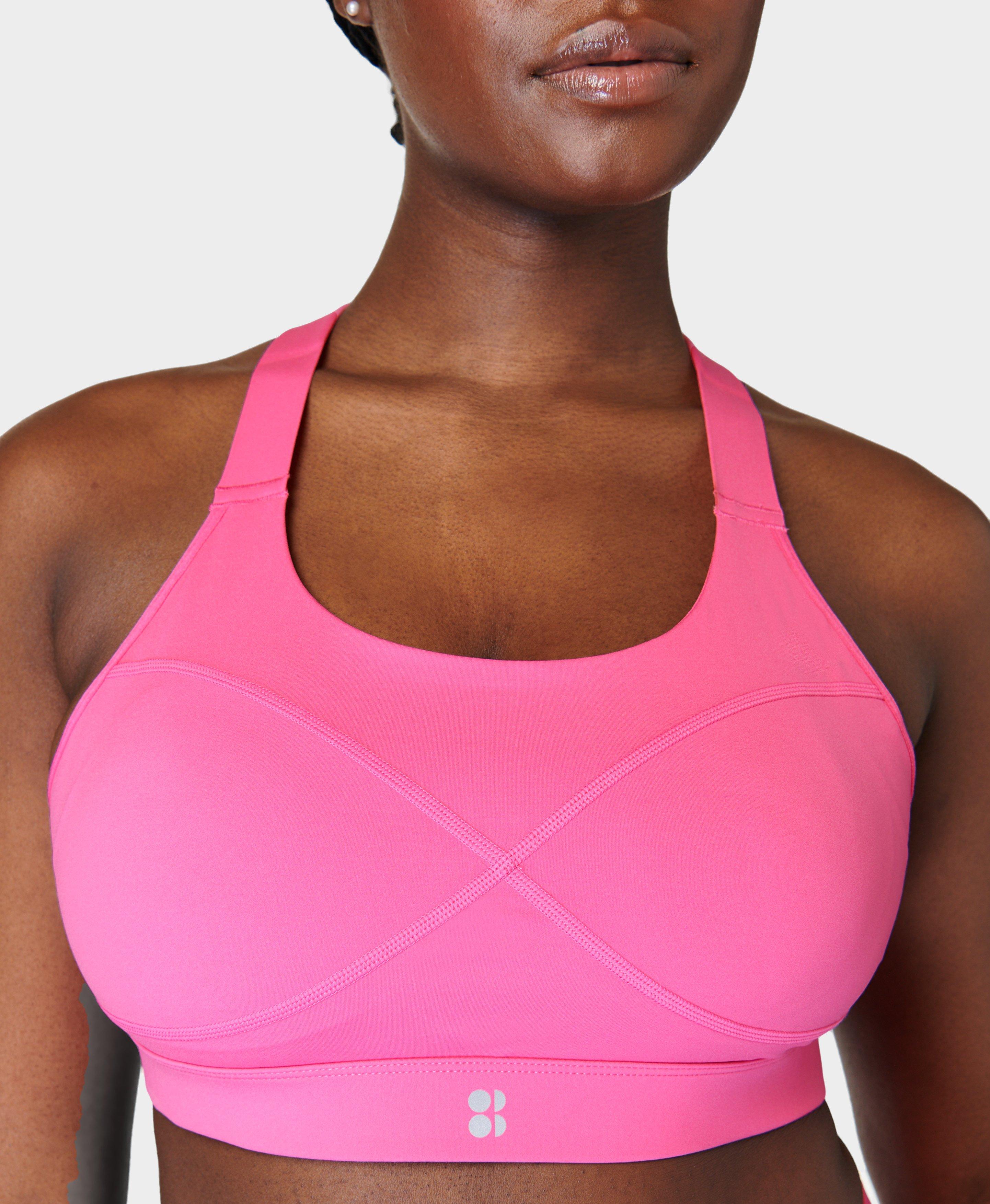 Power Medium Support Sports Bra - Hot Pink