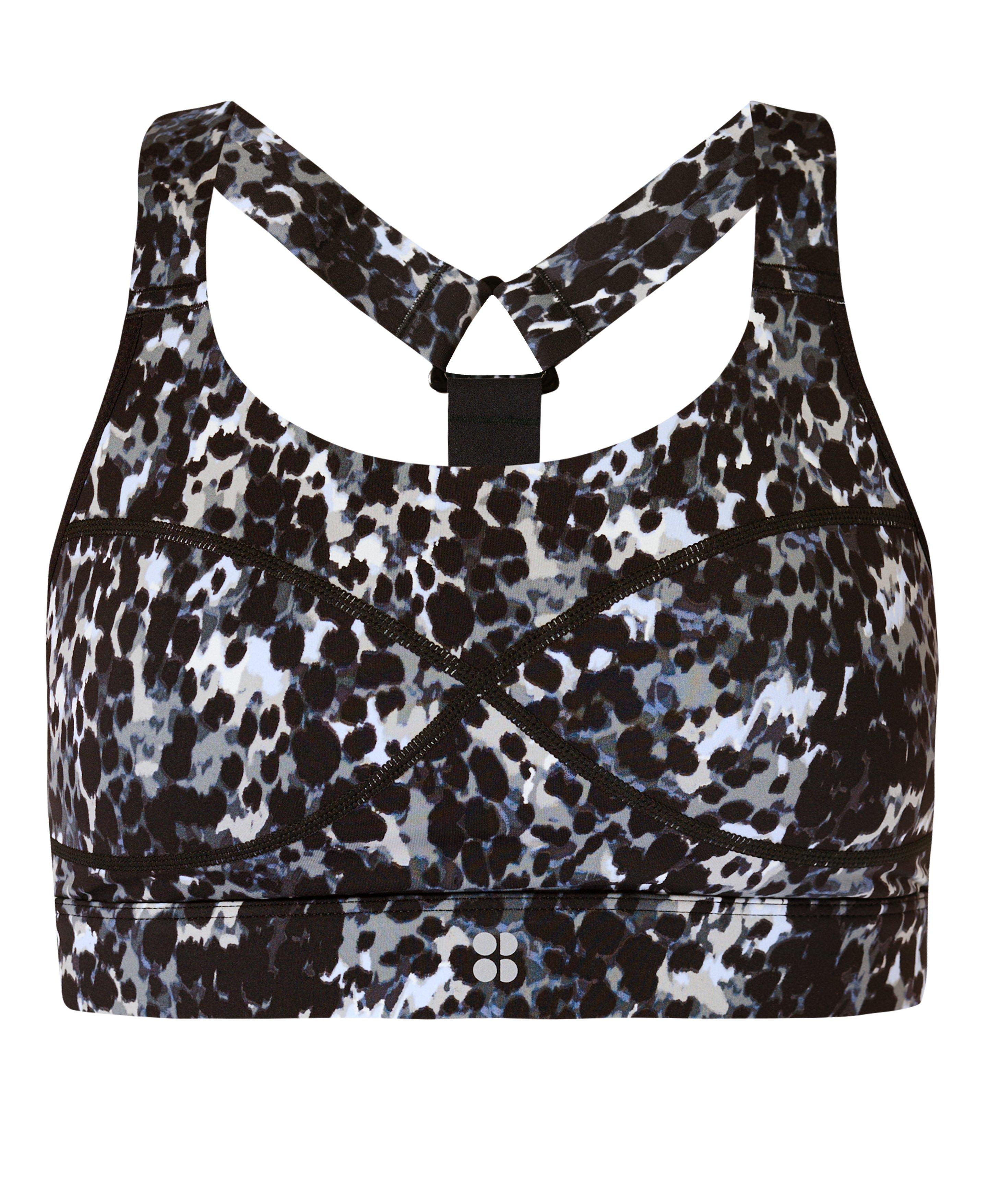 Sweaty Betty Grey Leopard Stamina Workout Yoga Exercise sports running bra  S new - $21 New With Tags - From Jenny