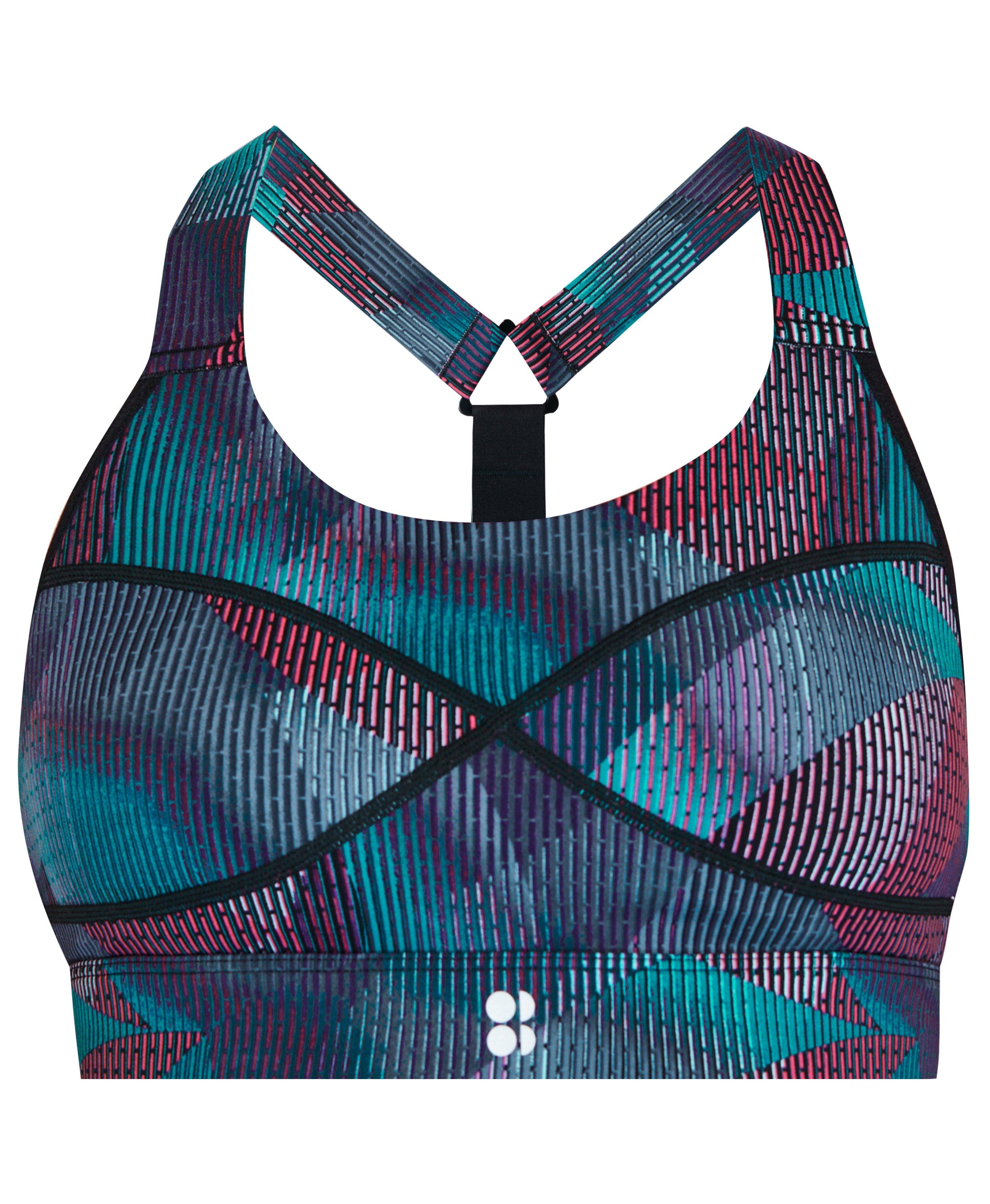 Steel Blue Snakeskin Print Women's Sports Bra – GearFrost