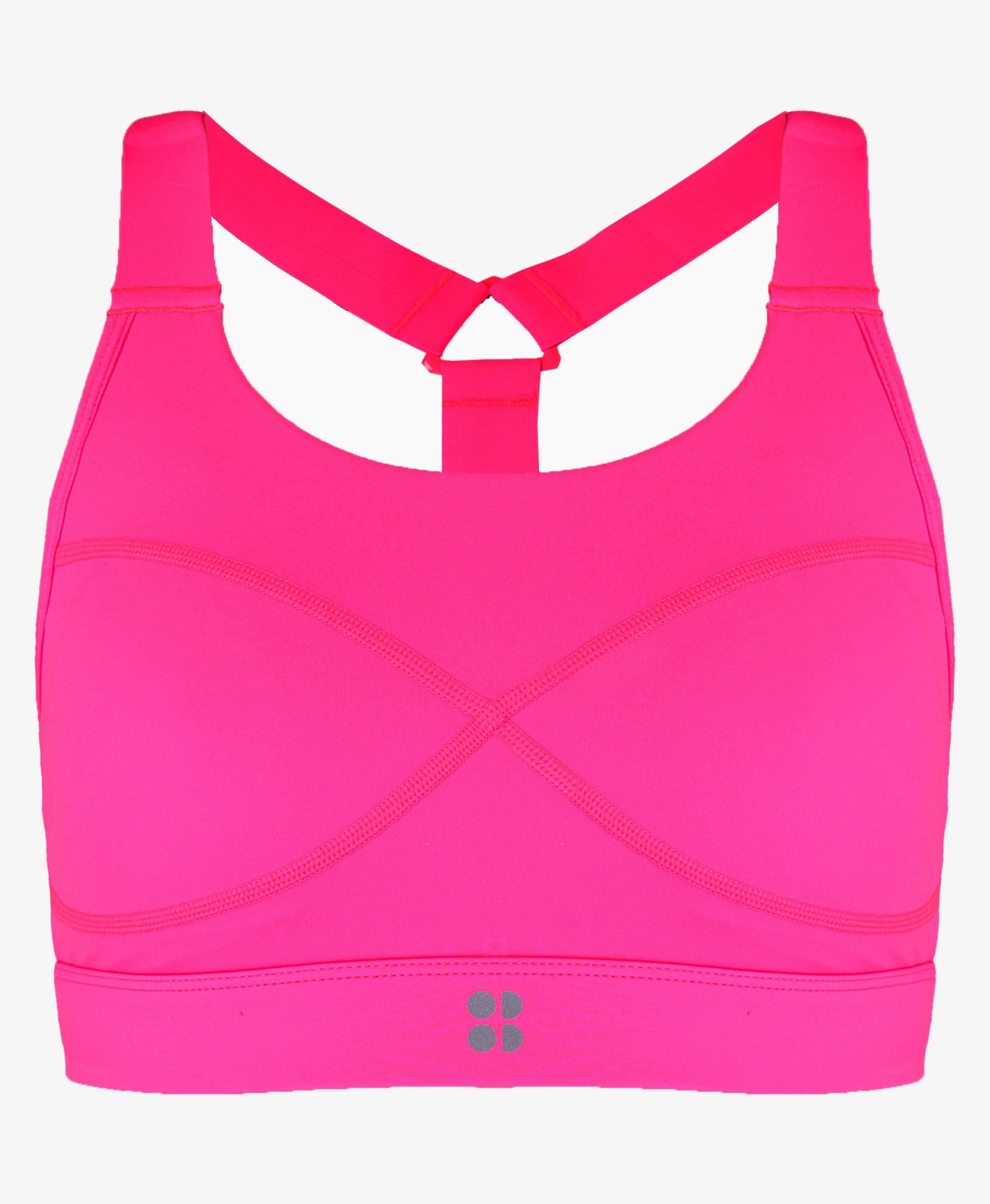 Power Medium Support Sports Bra - Hot Pink, Women's Sports Bras