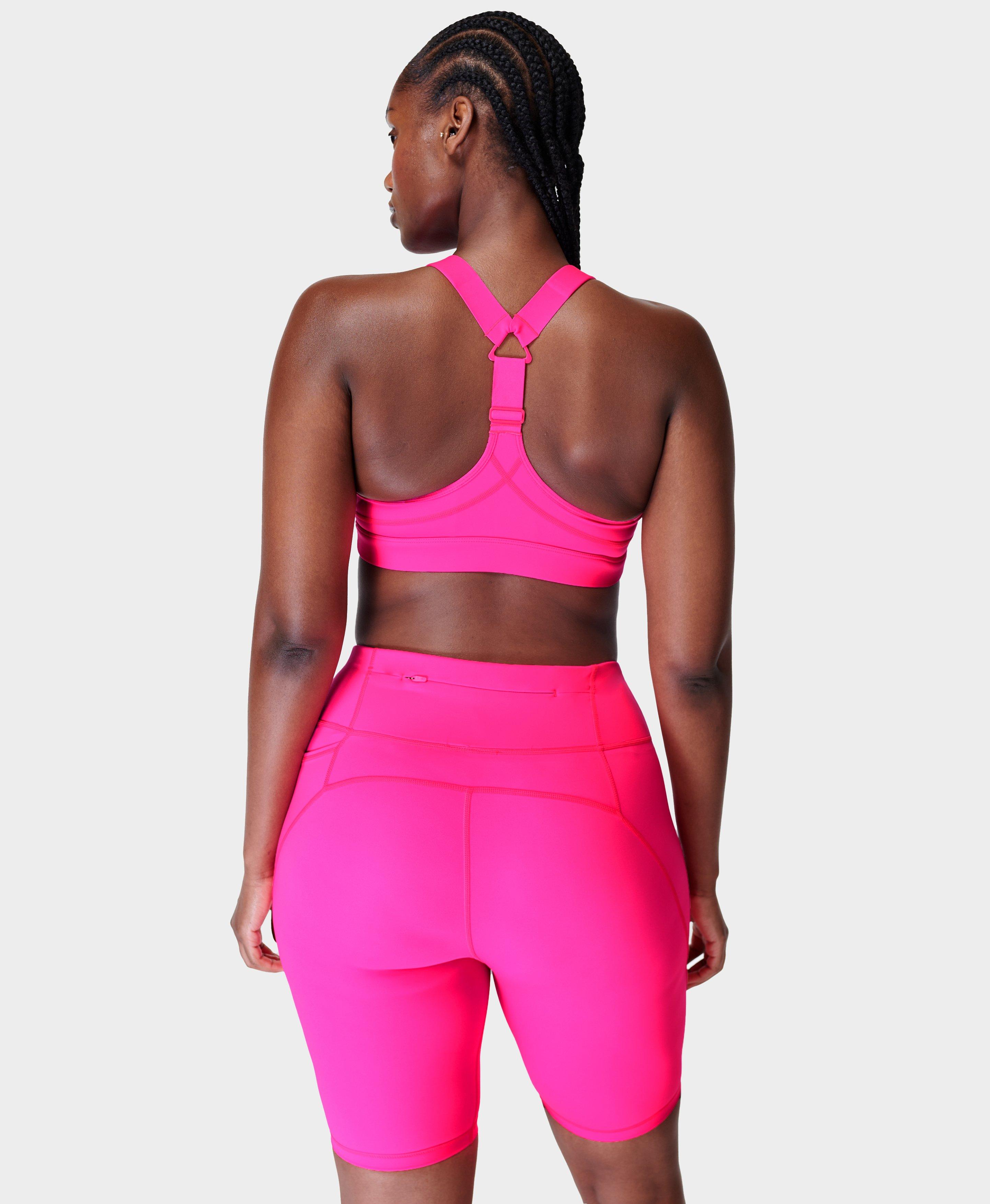 Power Medium Support Sports Bra - Hot Pink, Women's Sports Bras