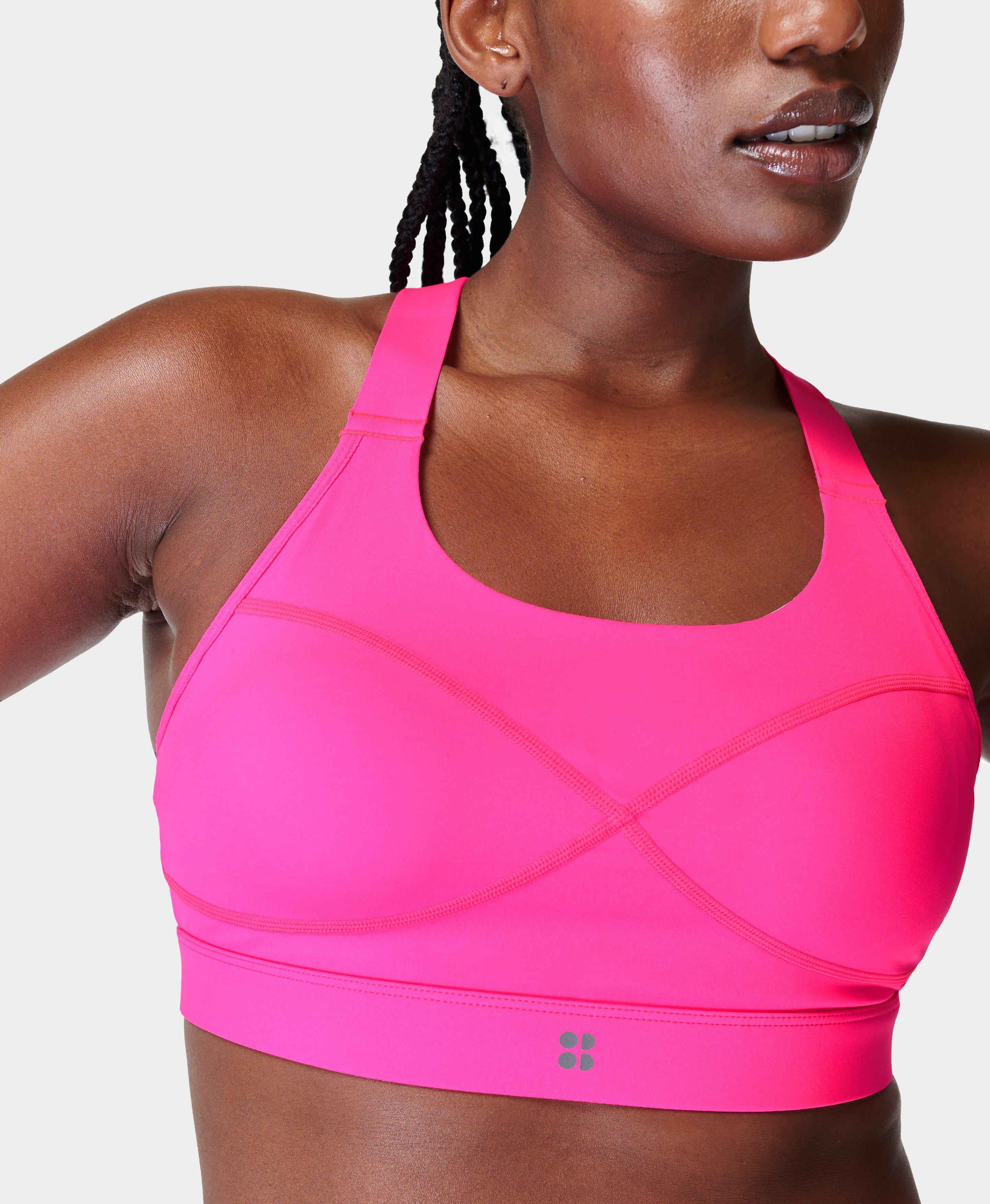 Body Strap Sports Bra (Hot Pink)