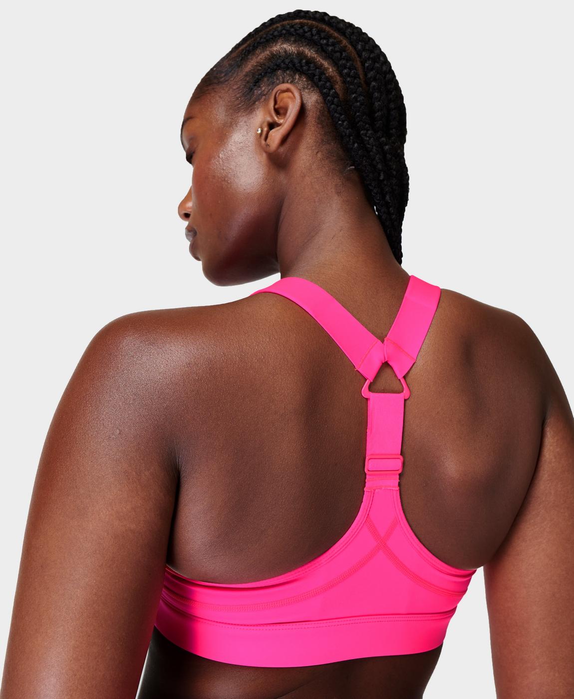 Power Medium Support Sports Bra - Hot Pink, Women's Sports Bras