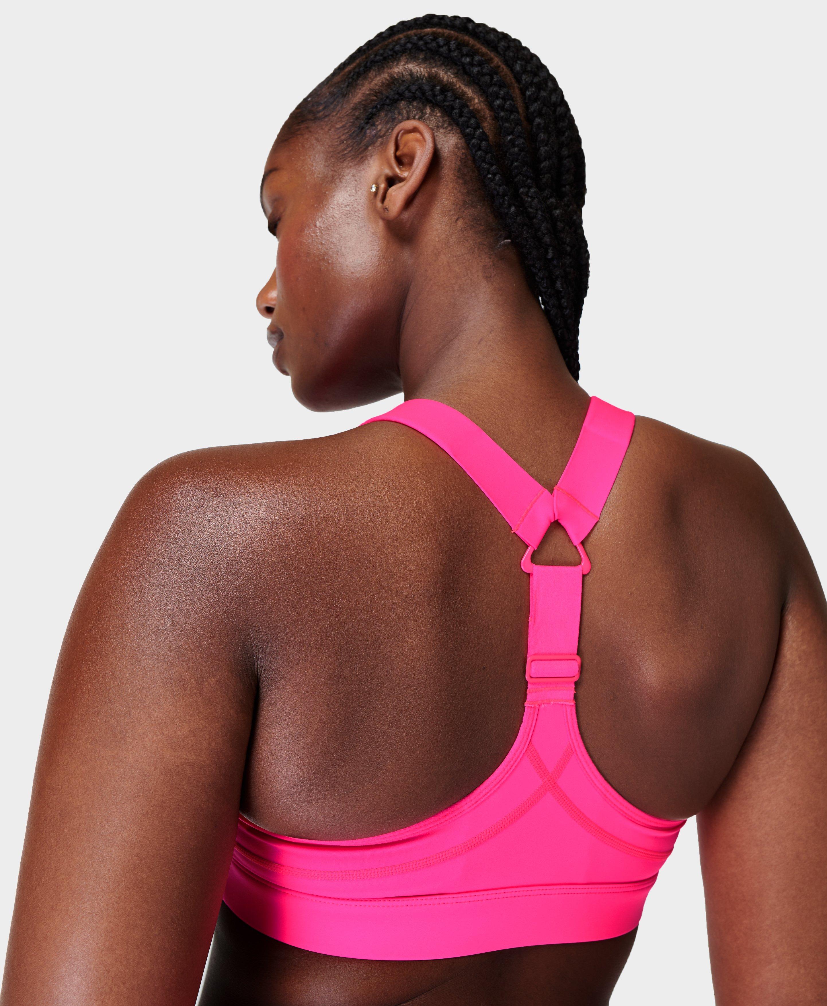 Pink Soda Sport Women's Rey Pop Sports Bra Black / Peach Cobbler