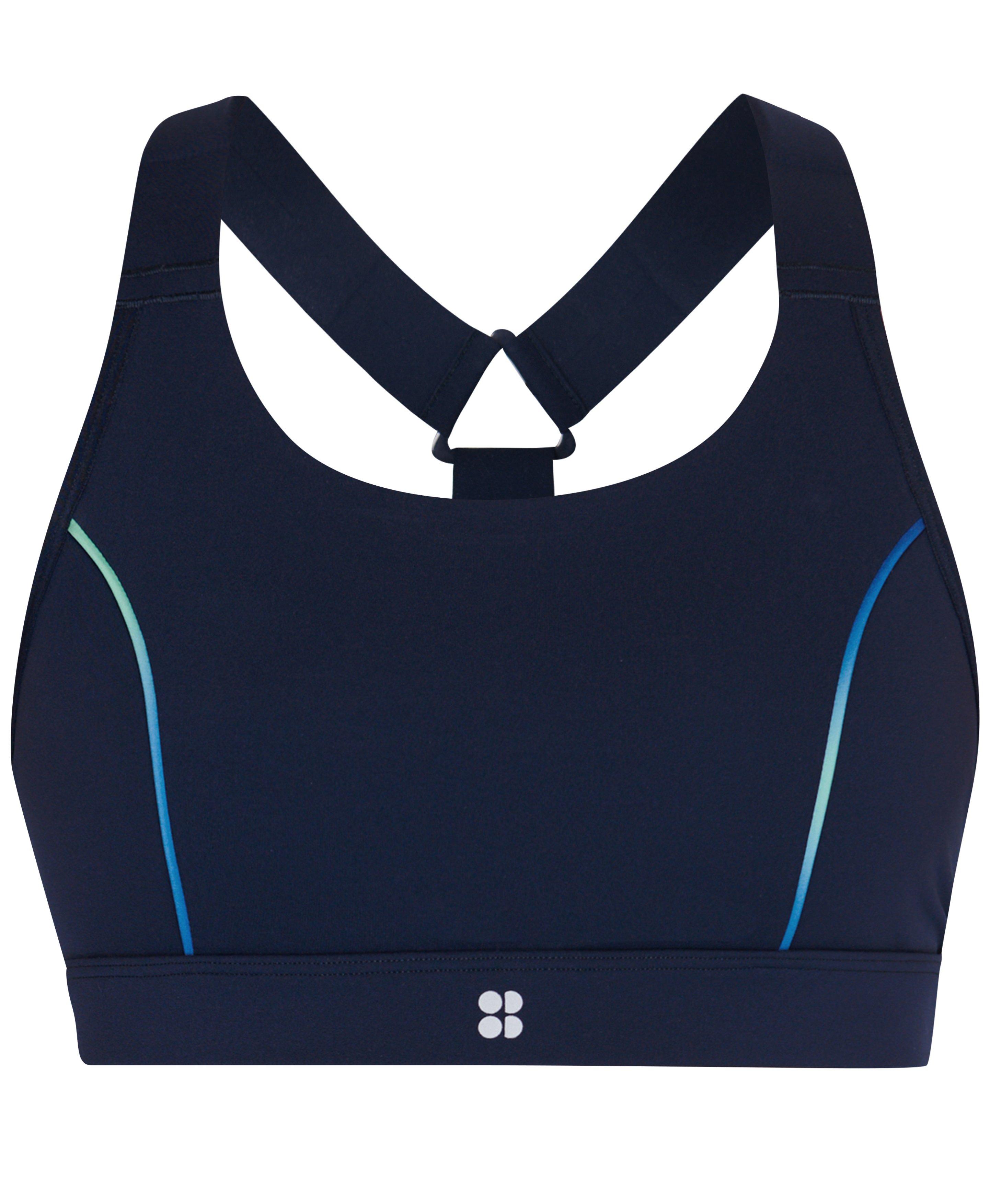 Puma Medium support sports bra - club navy/dark blue 