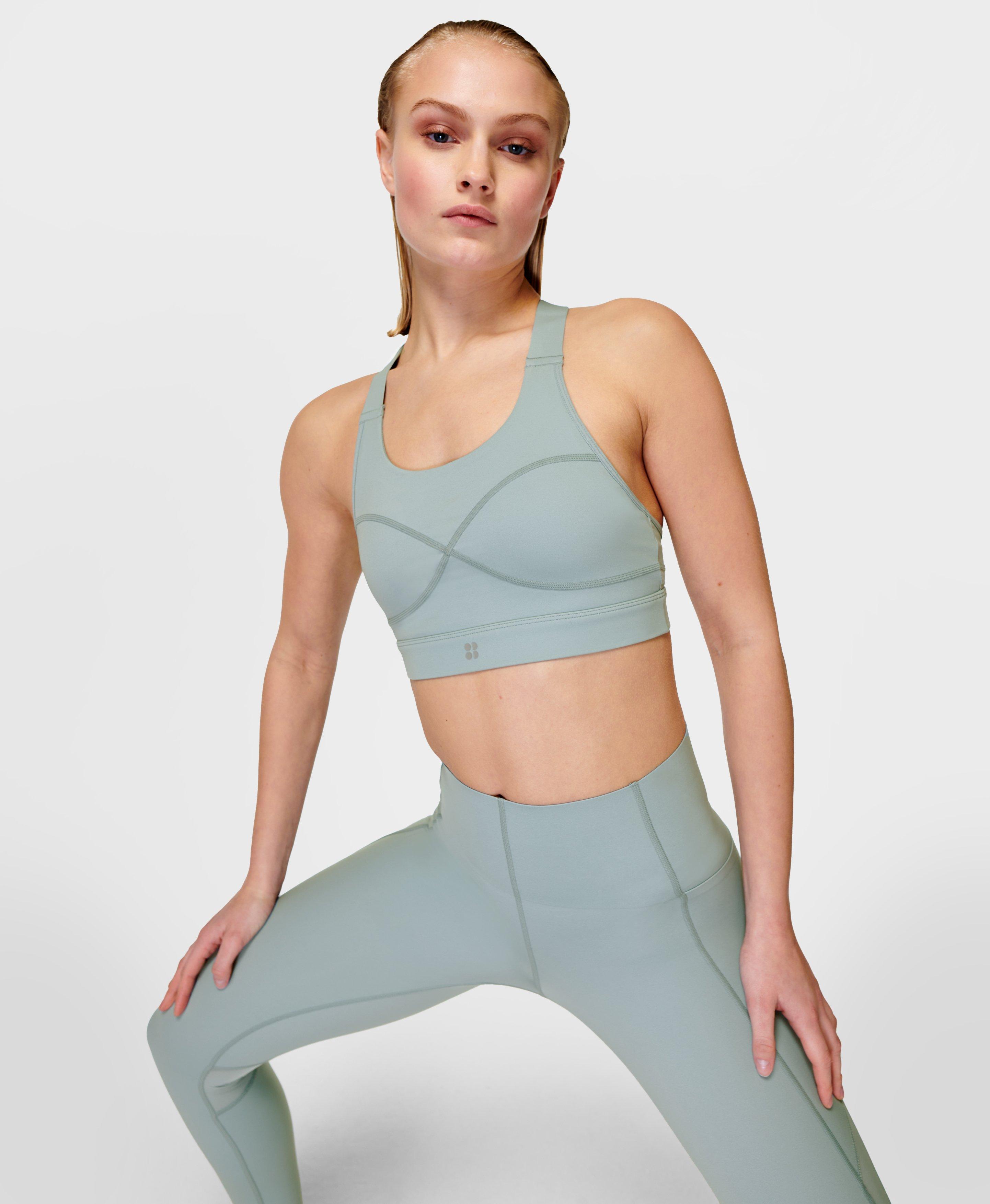 Power Medium Support Sports Bra - Vapour Blue