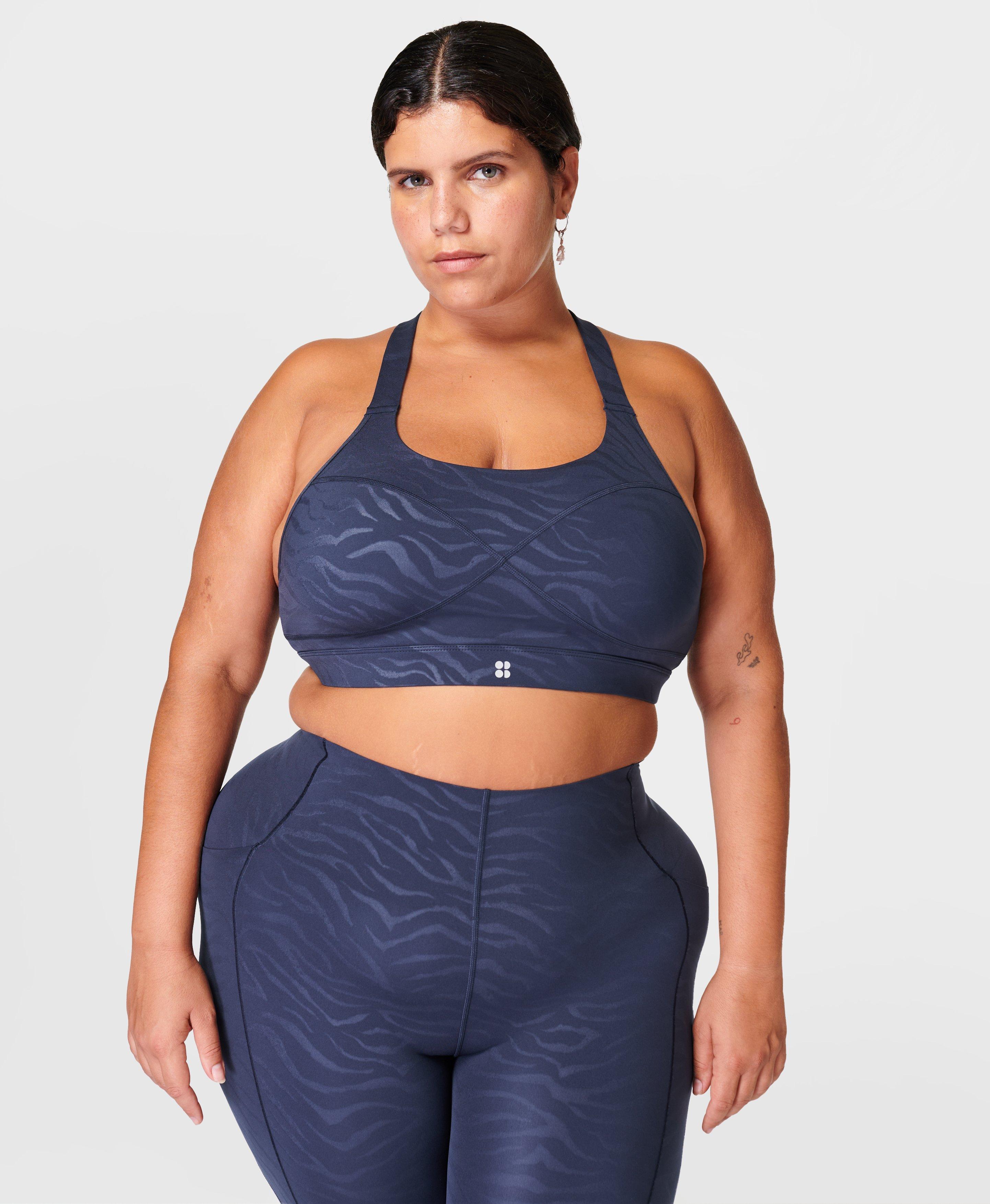 Sweaty Betty Power Medium Impact Sports Bra in Blue