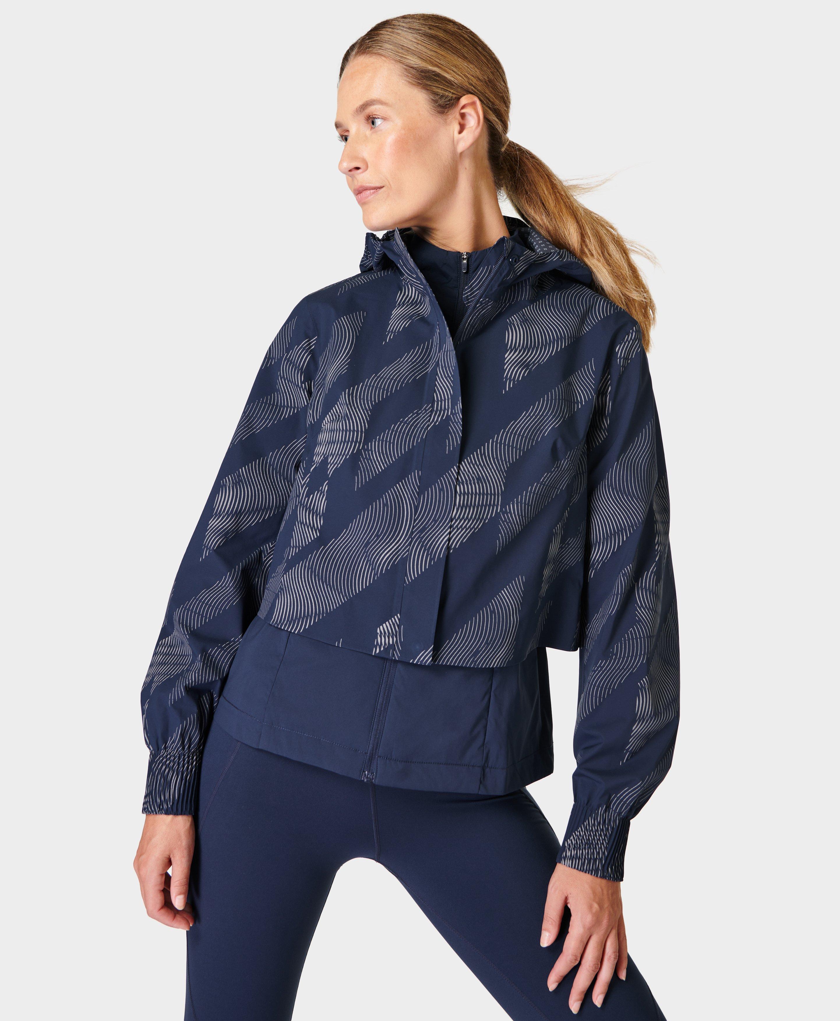 Sweaty Betty On The Run 2 in 1 Running Jacket Blue Women s Xs