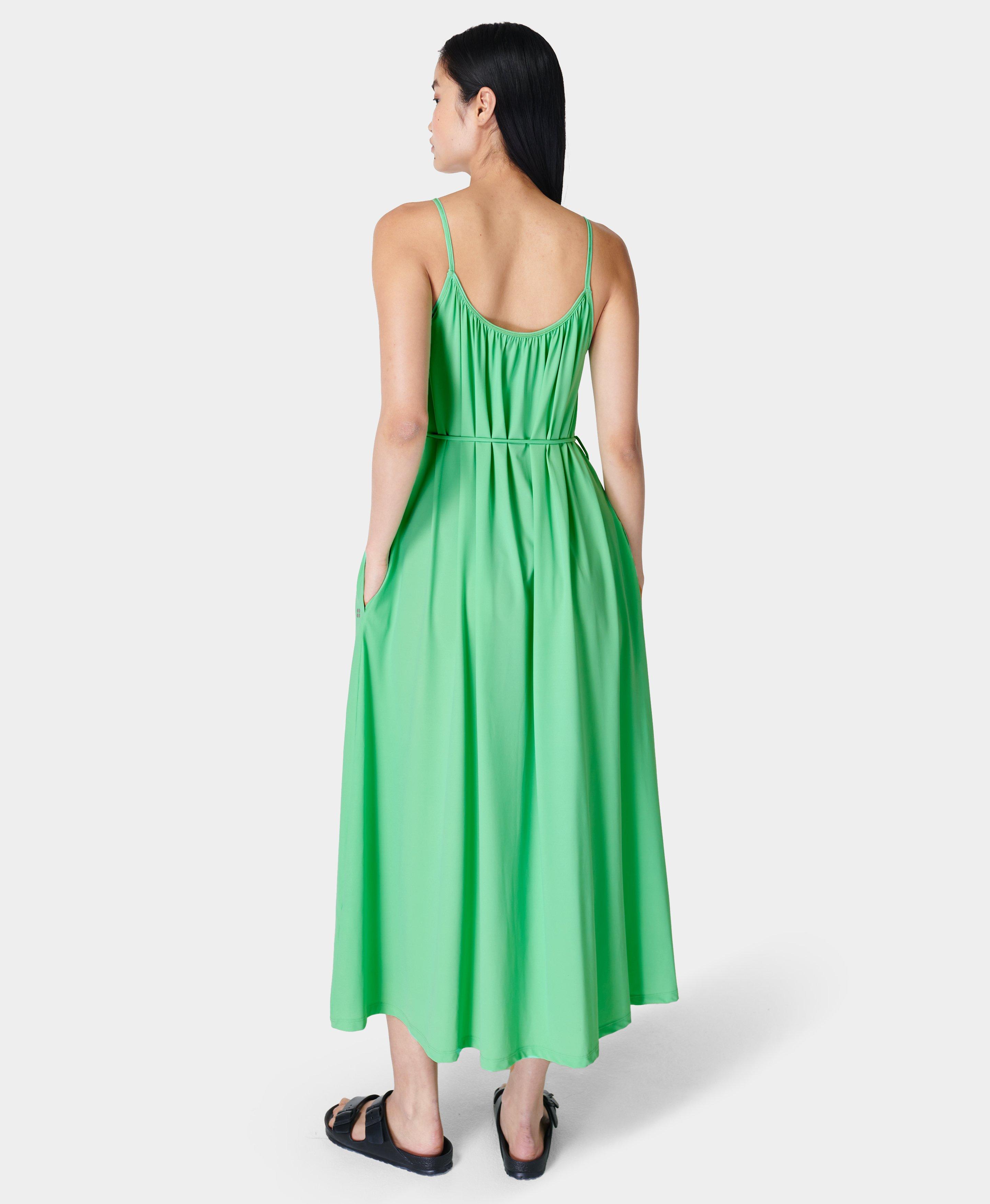 Green strappy cheap dress