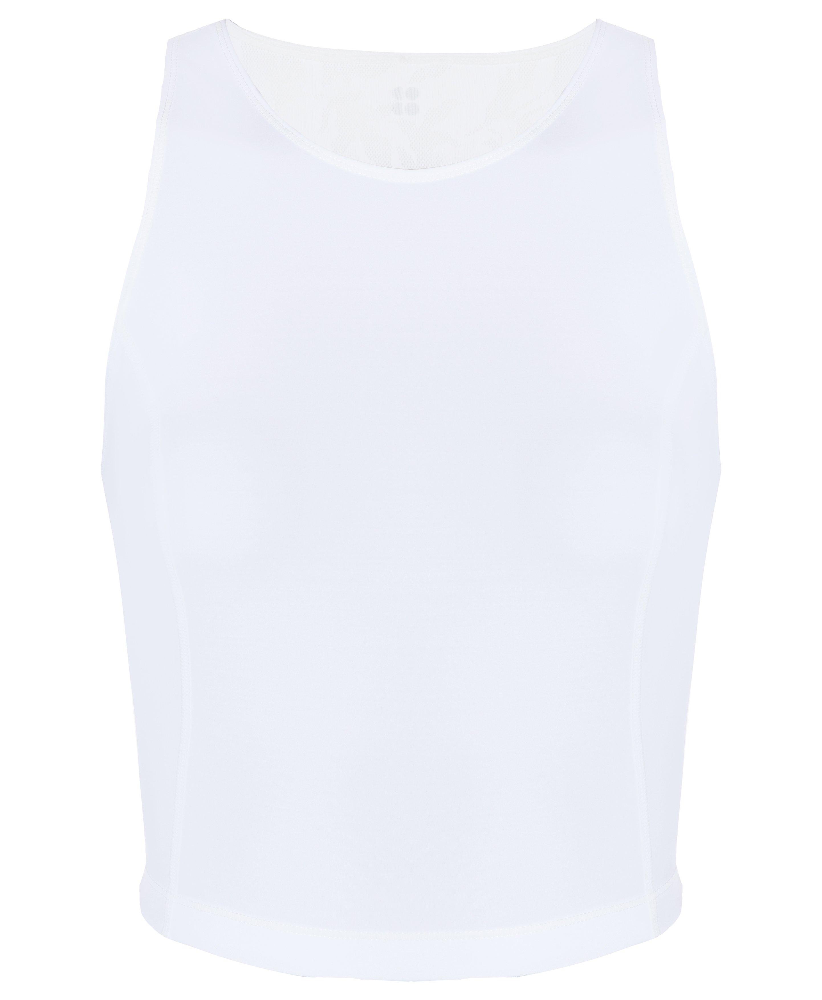 Power Lace Tank - White, Women's Vests