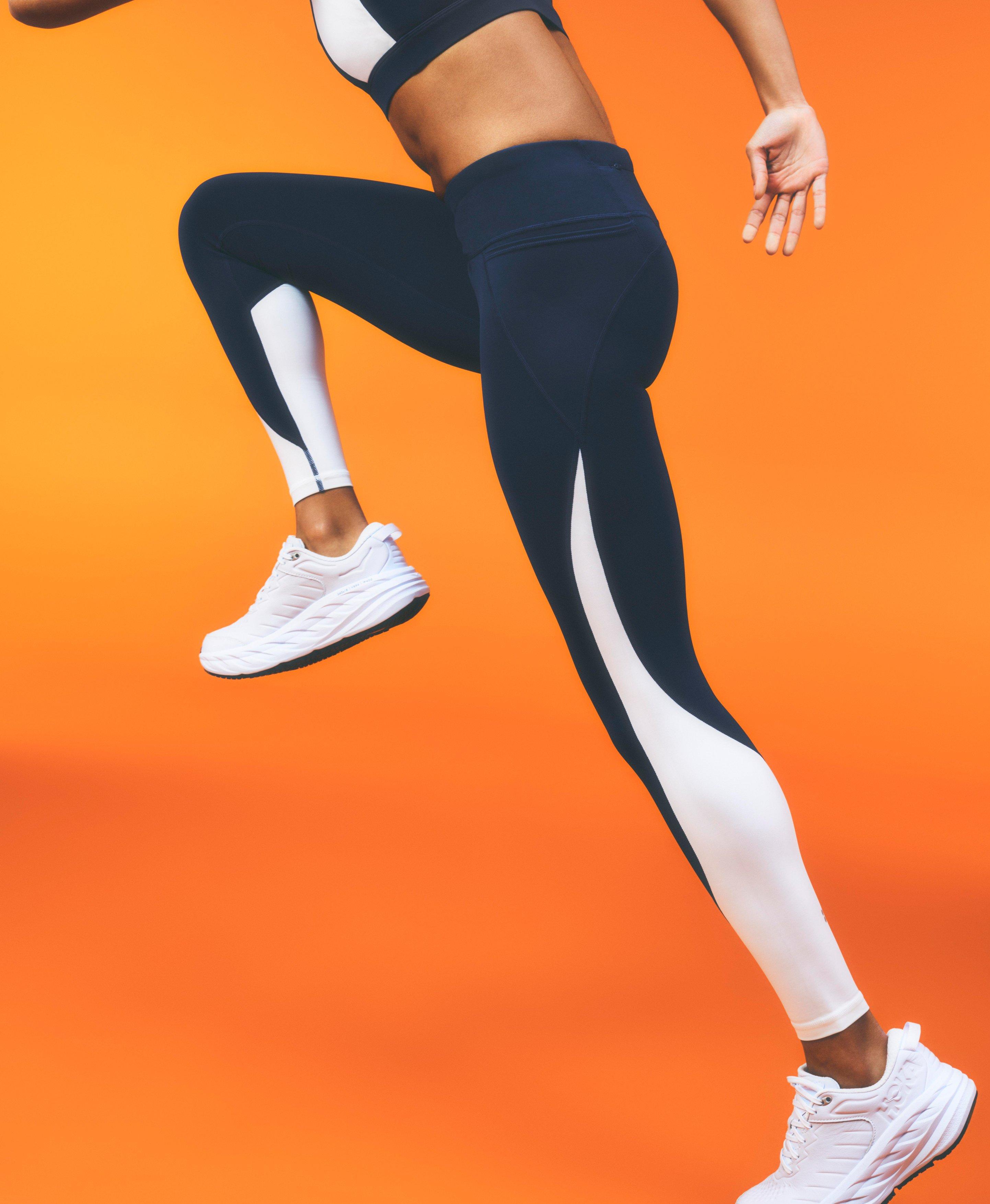 Power 7/8 Workout Colour Curve Leggings - Navy Blue, Women's Leggings