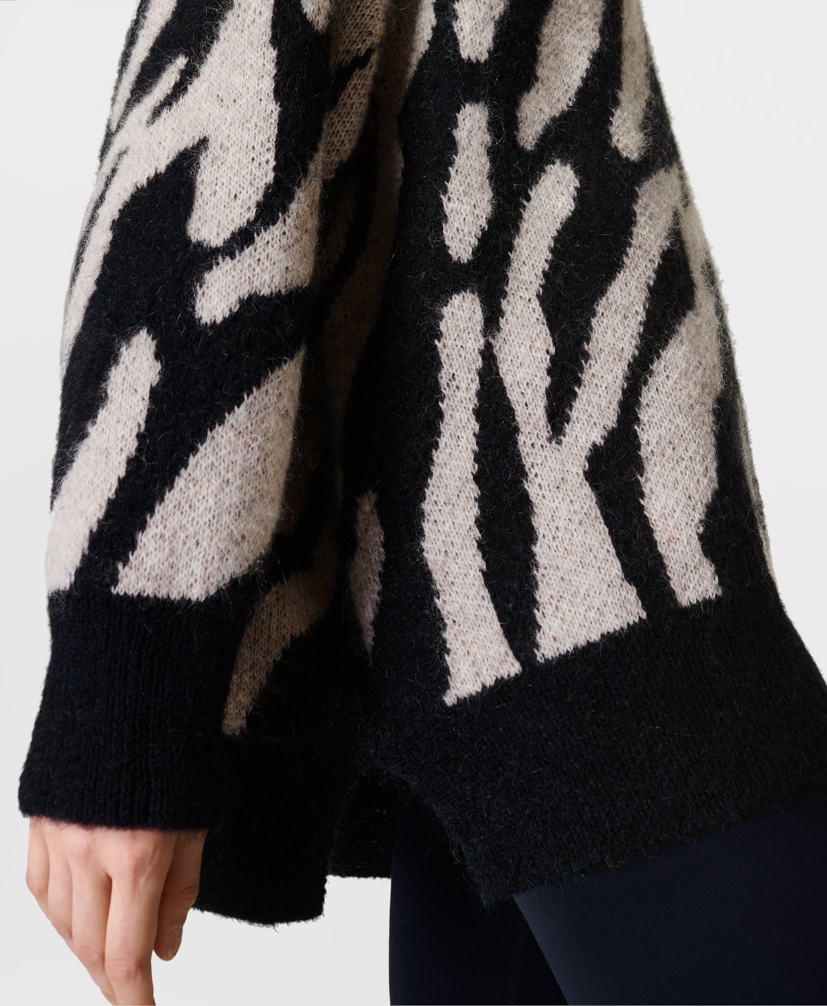 Graphic Zebra Sweater - black | undefined | www.sweatybetty.com