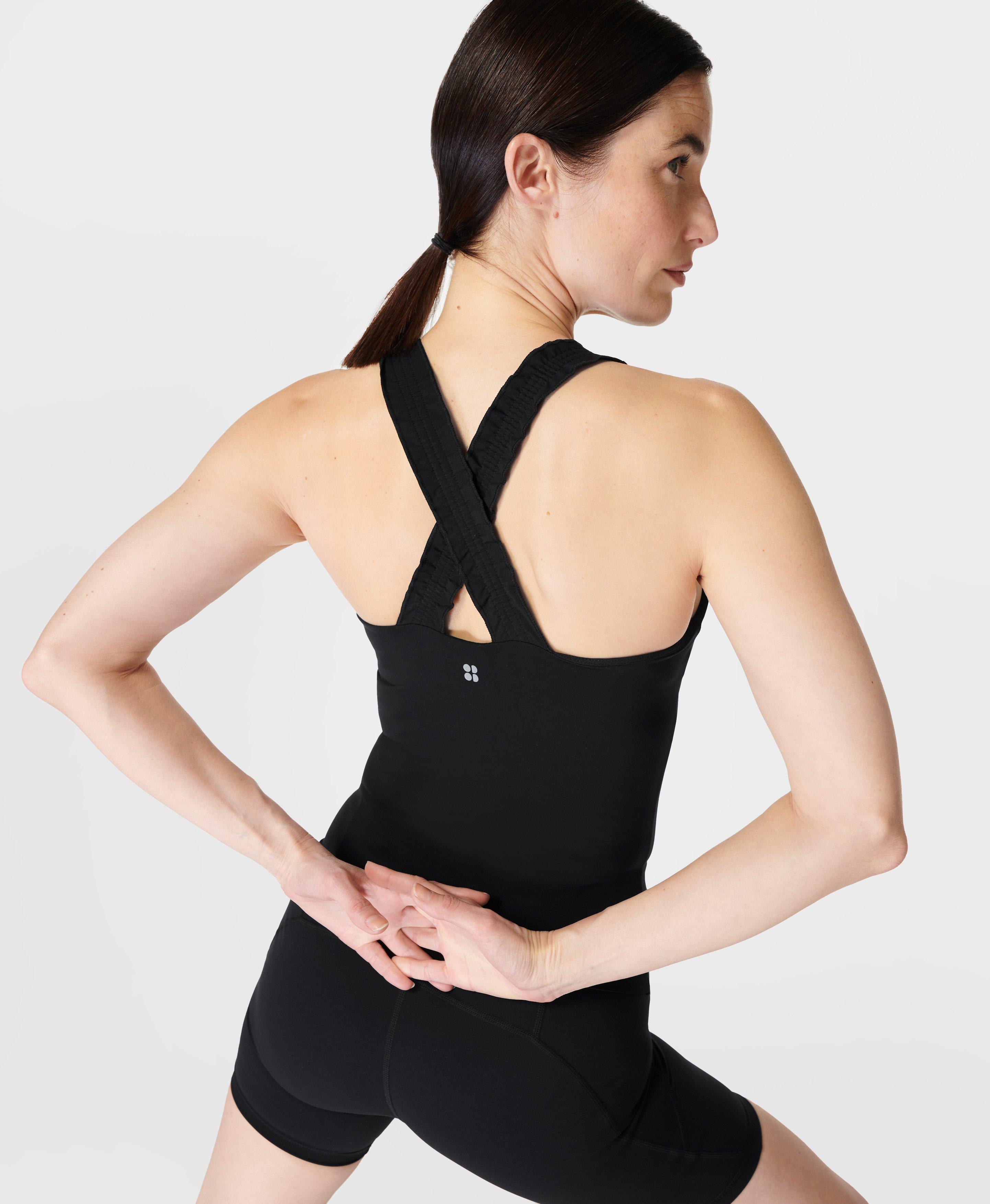 Criss Cross Back Vest Black