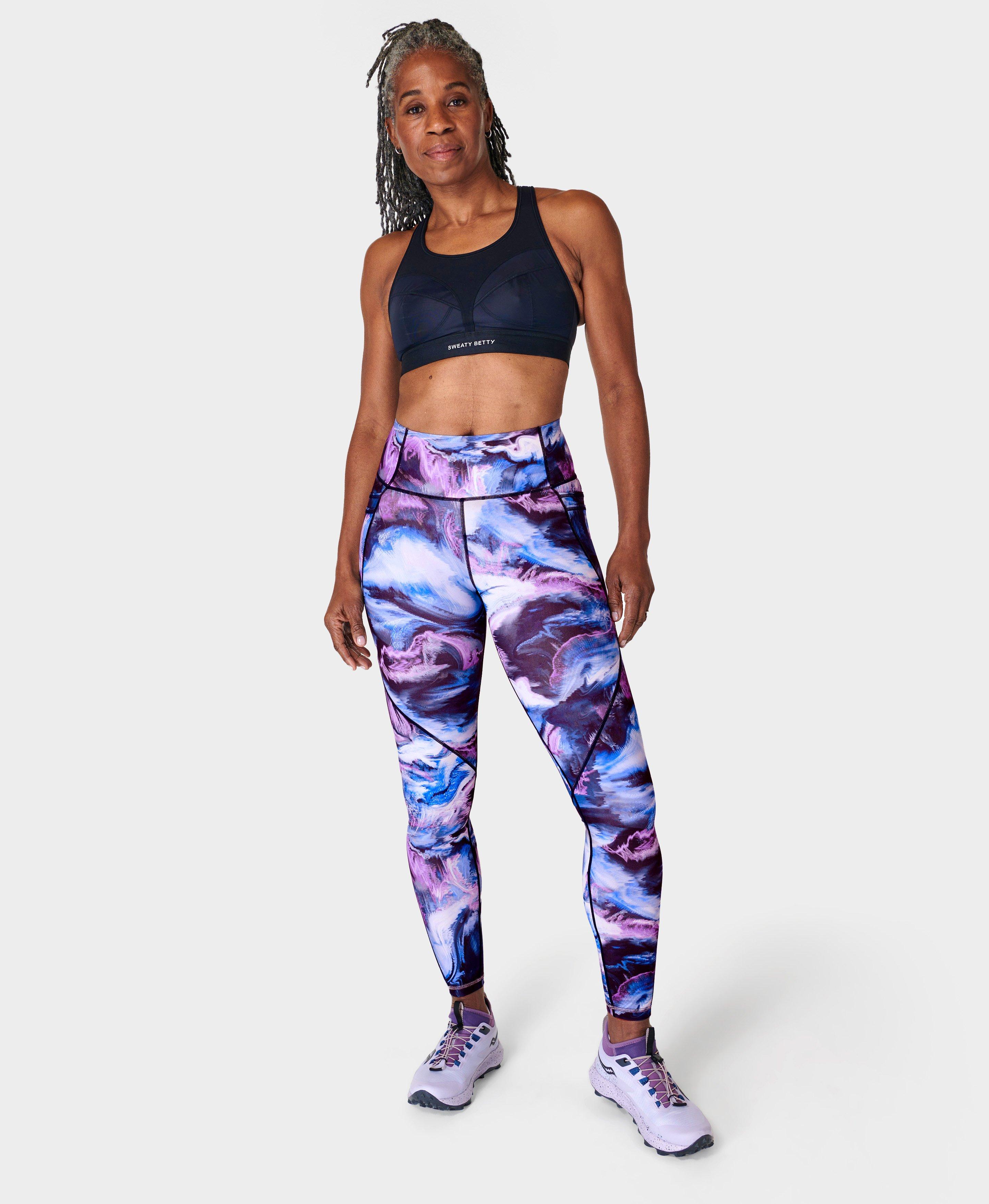 Fitness Leggings Blue Camo