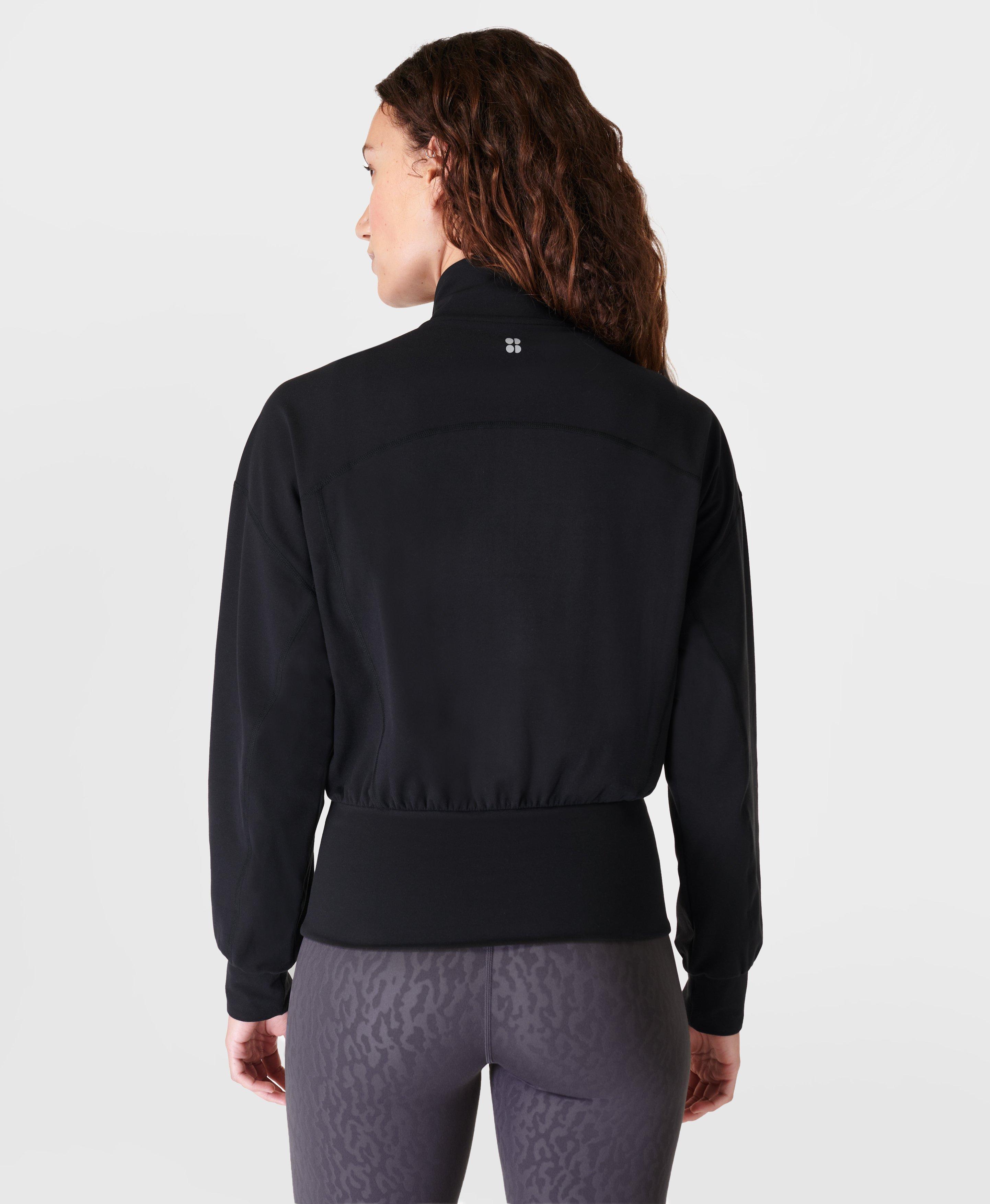 Super Soft Zip Up Bomber - Black, Women's Jumpers, Sweatshirts & Hoodies