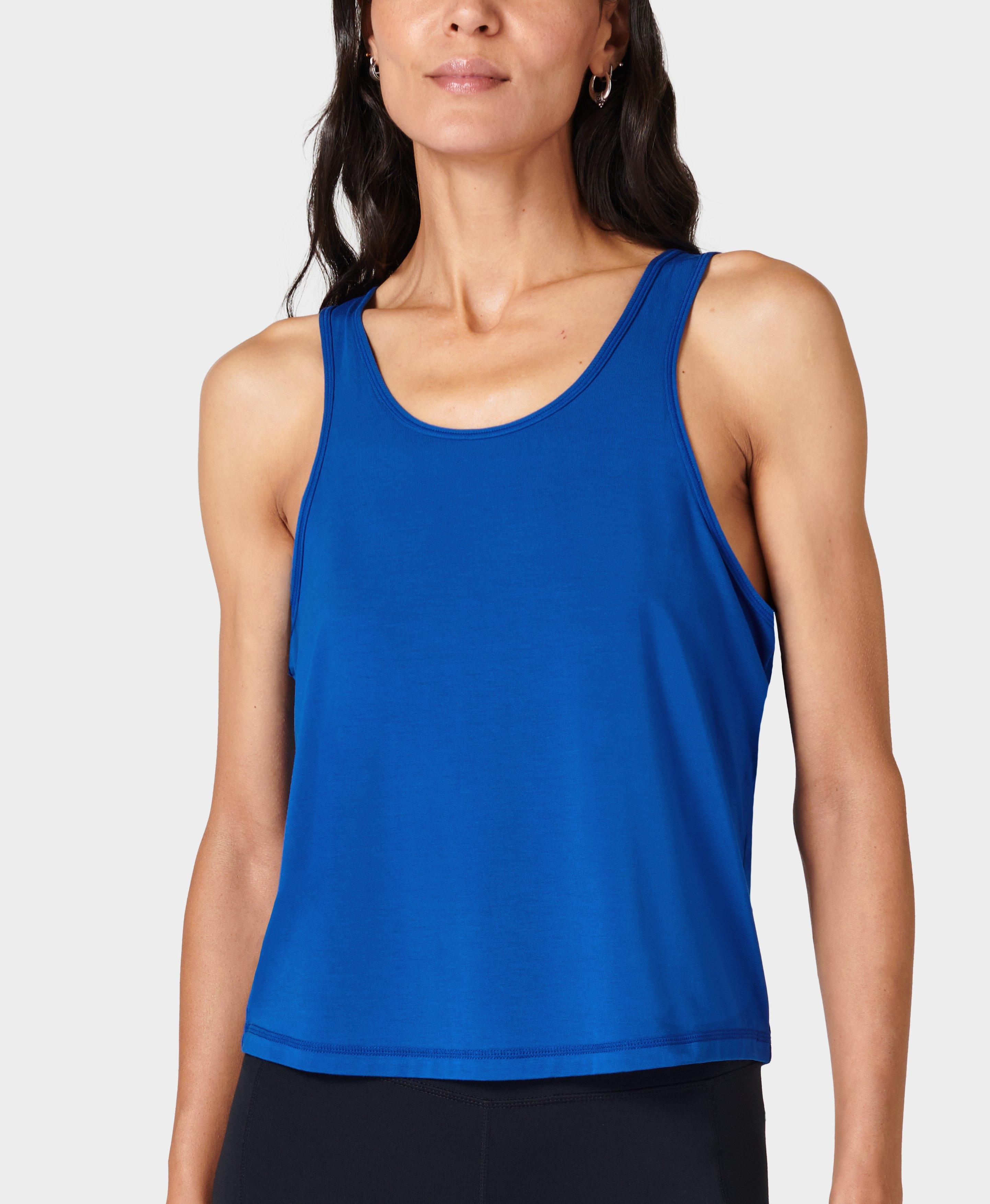 Double Up Tank- lightningblue | Women's Tanks | www.sweatybetty.com