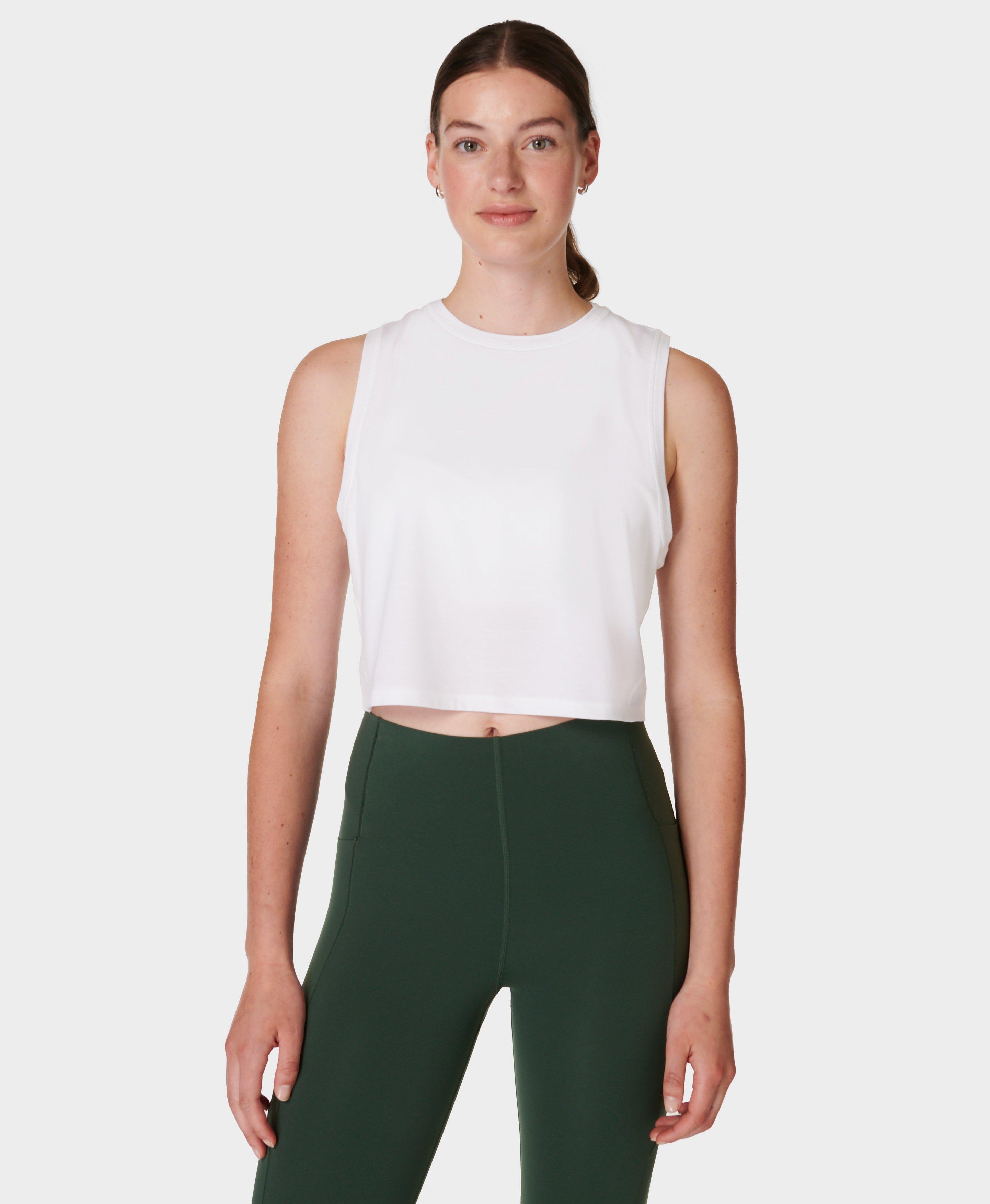 Swiftly Breathe Relaxed-Fit Crop Tank Top