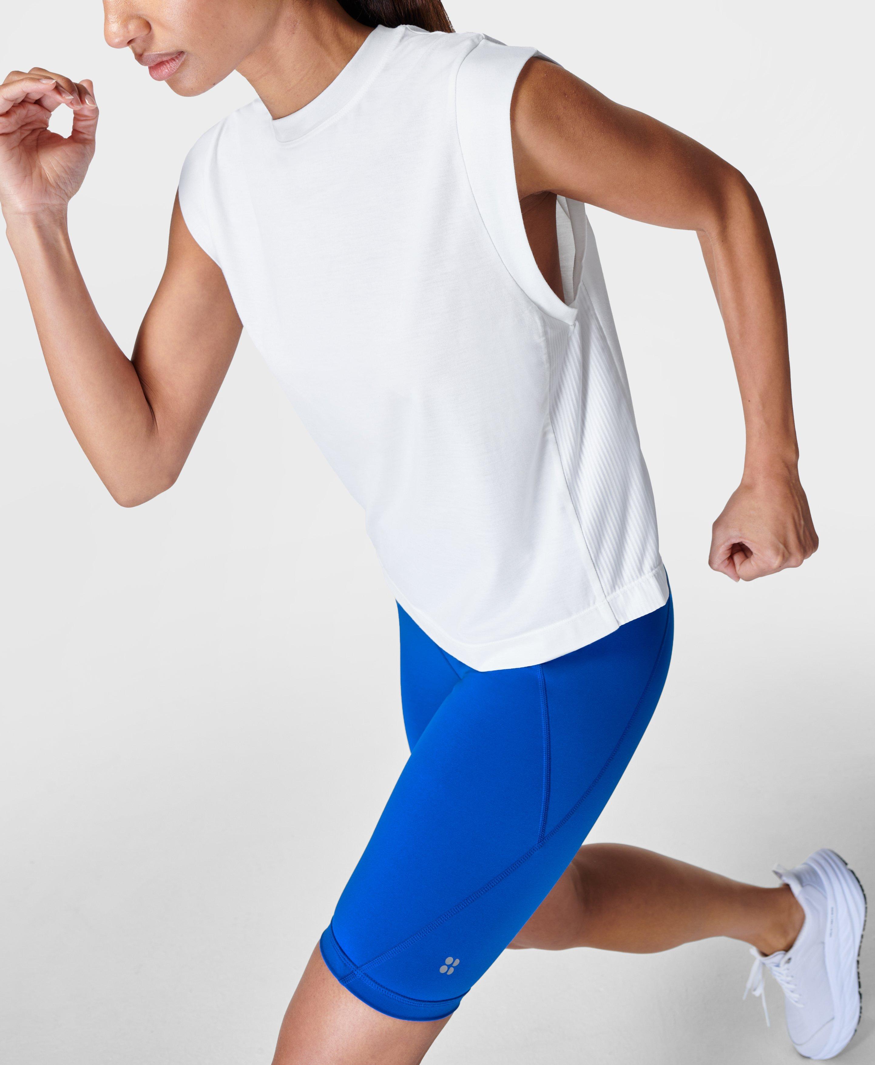 Sweaty Betty Breathe Easy Boxy Gym T-Shirt, White, Women's XXS
