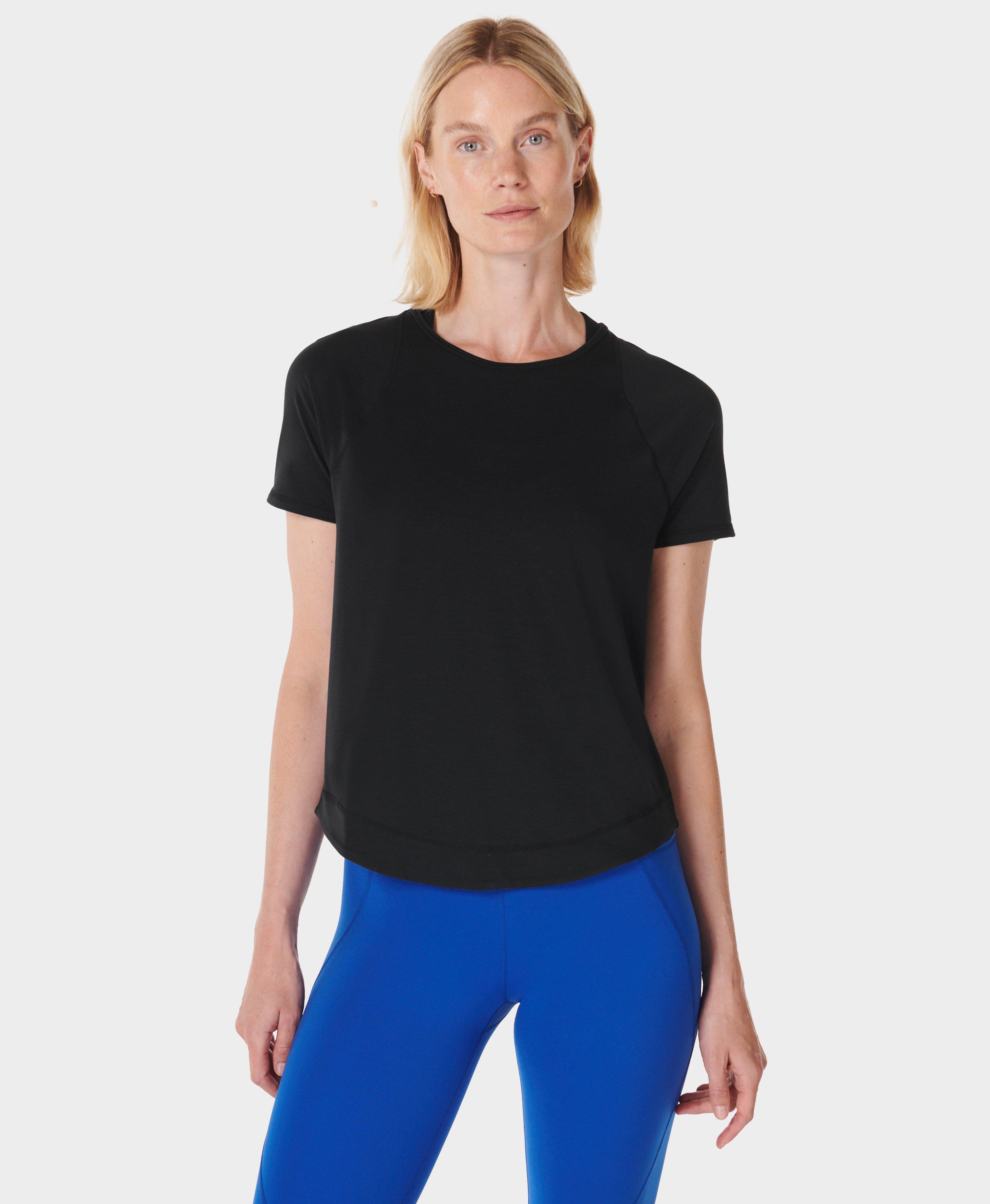 Running breathe outlet t-shirt in black