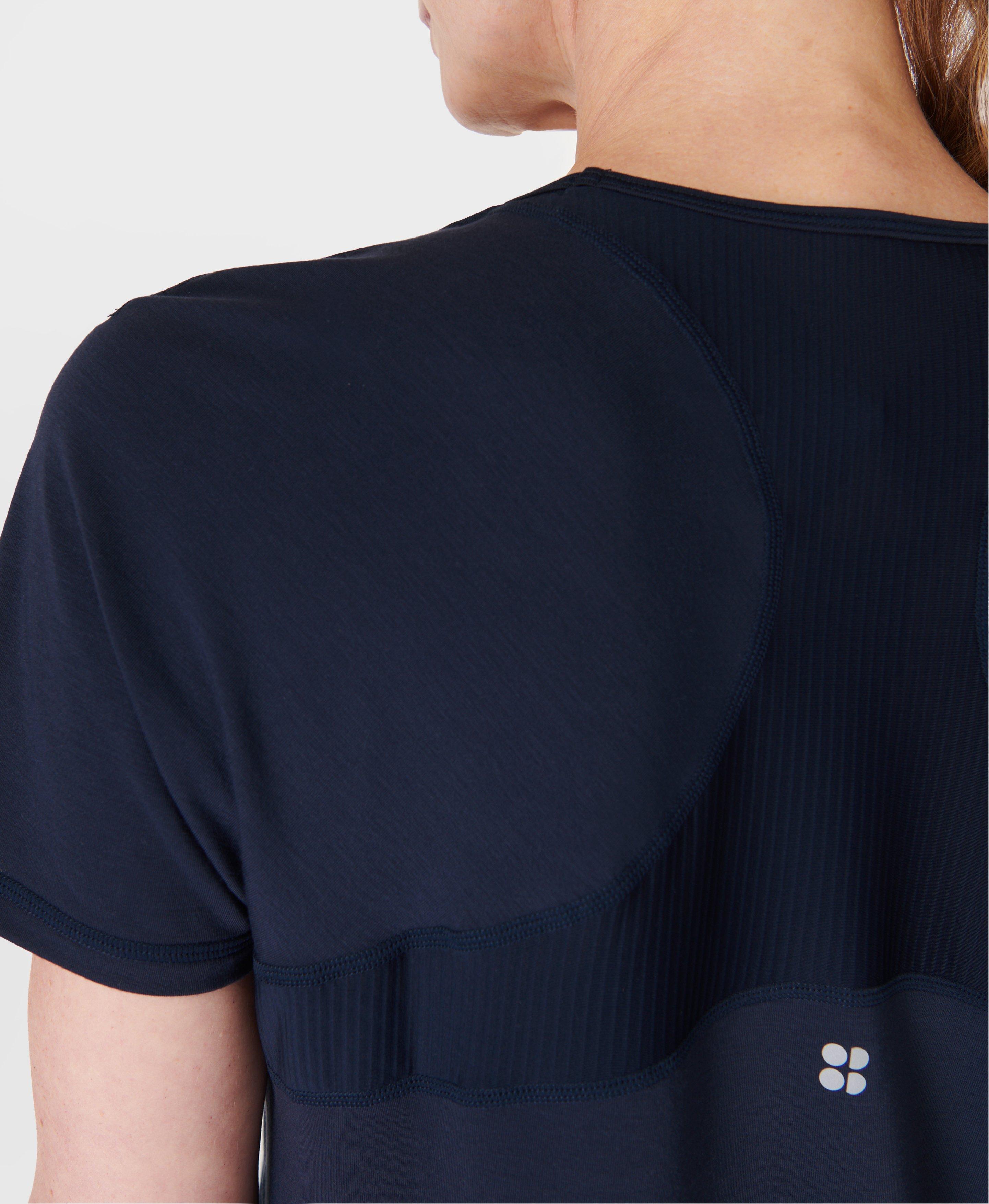 Breathe Easy Running Long Sleeve Top - Navy Blue