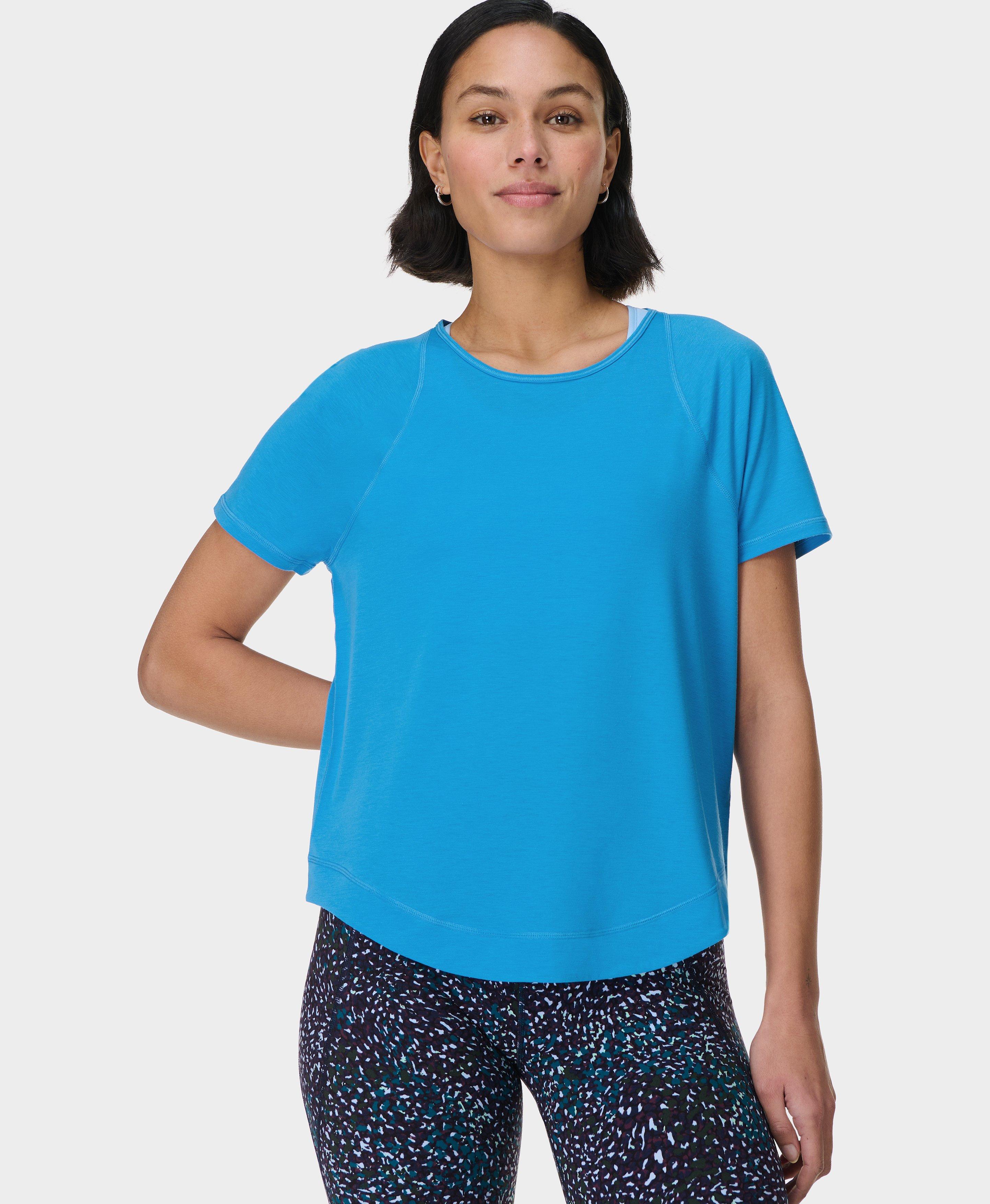 Sweaty Betty Breathe Easy Running T-Shirt, Blue, Women's XS