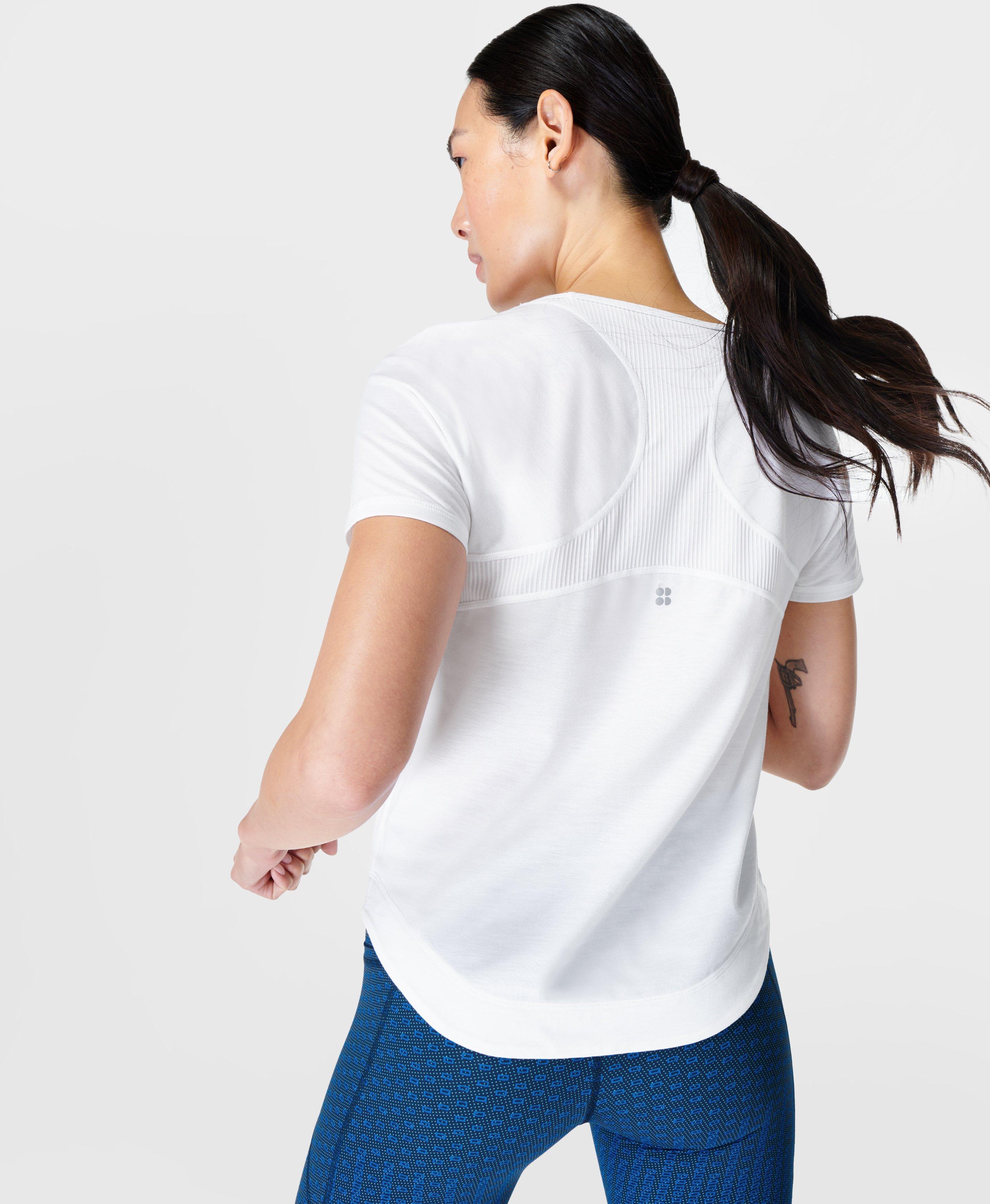 Breathe Easy Running T-Shirt - White, Women's T-Shirts