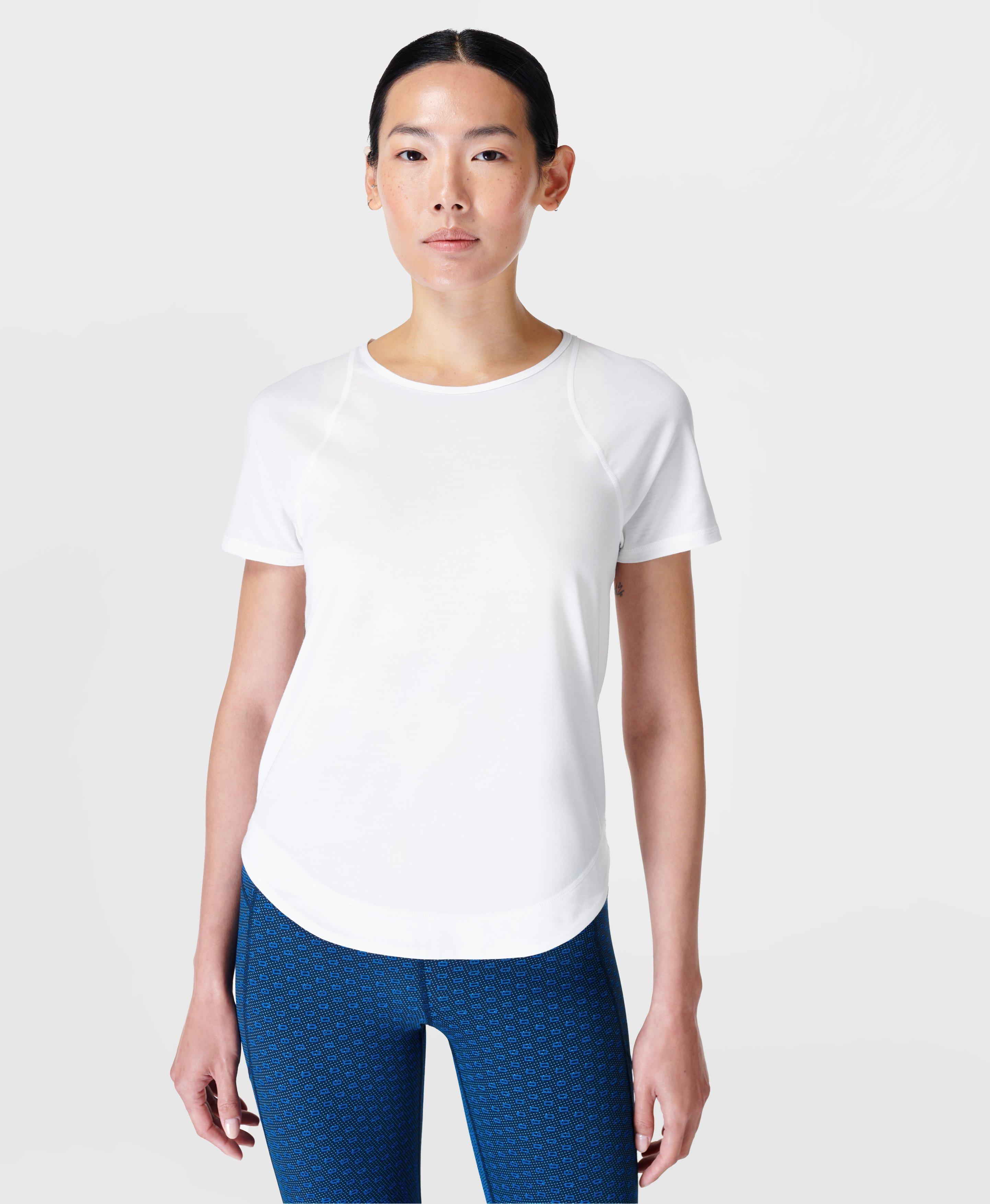 WGUST Womens Workout Tops Long Sleeve T-Shirt Women's O-neck Tight  All-match Design Tops Women's T-shirt Clothes Comfortable Spring Daily  (Color : White, Size : XL) : Buy Online at Best Price in