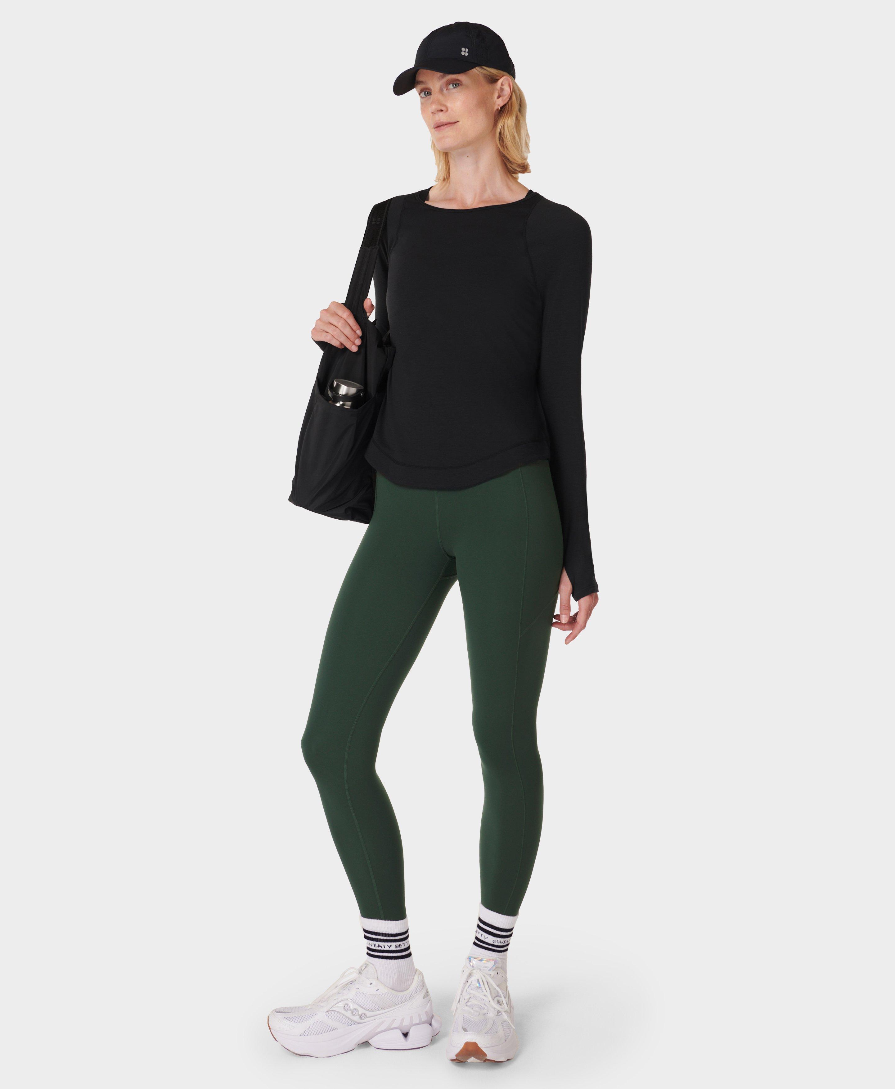 Breathe Easy Running Long Sleeve Top , Black | Sweaty Betty