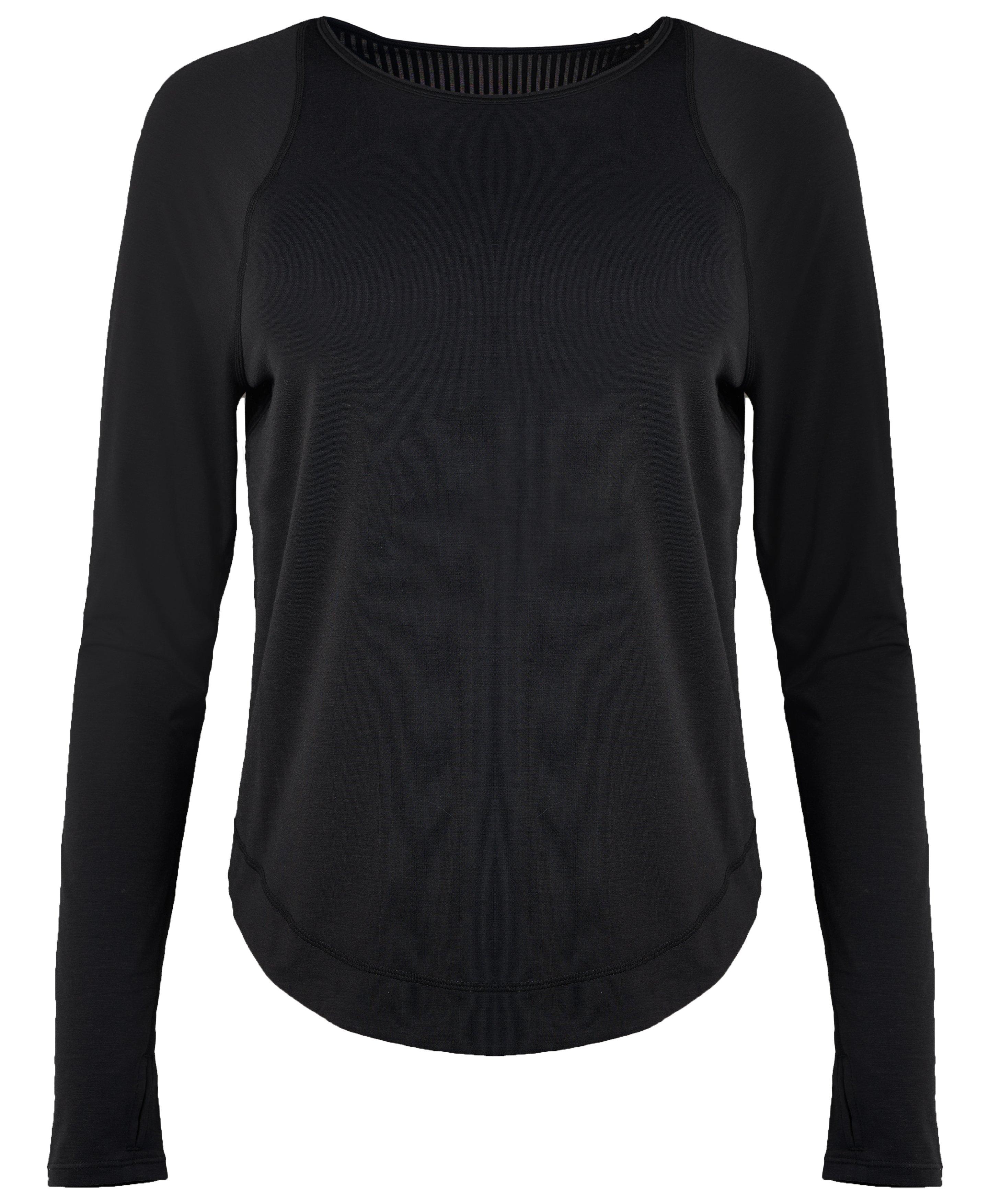 Breathe Easy Running Long Sleeve Top - Black