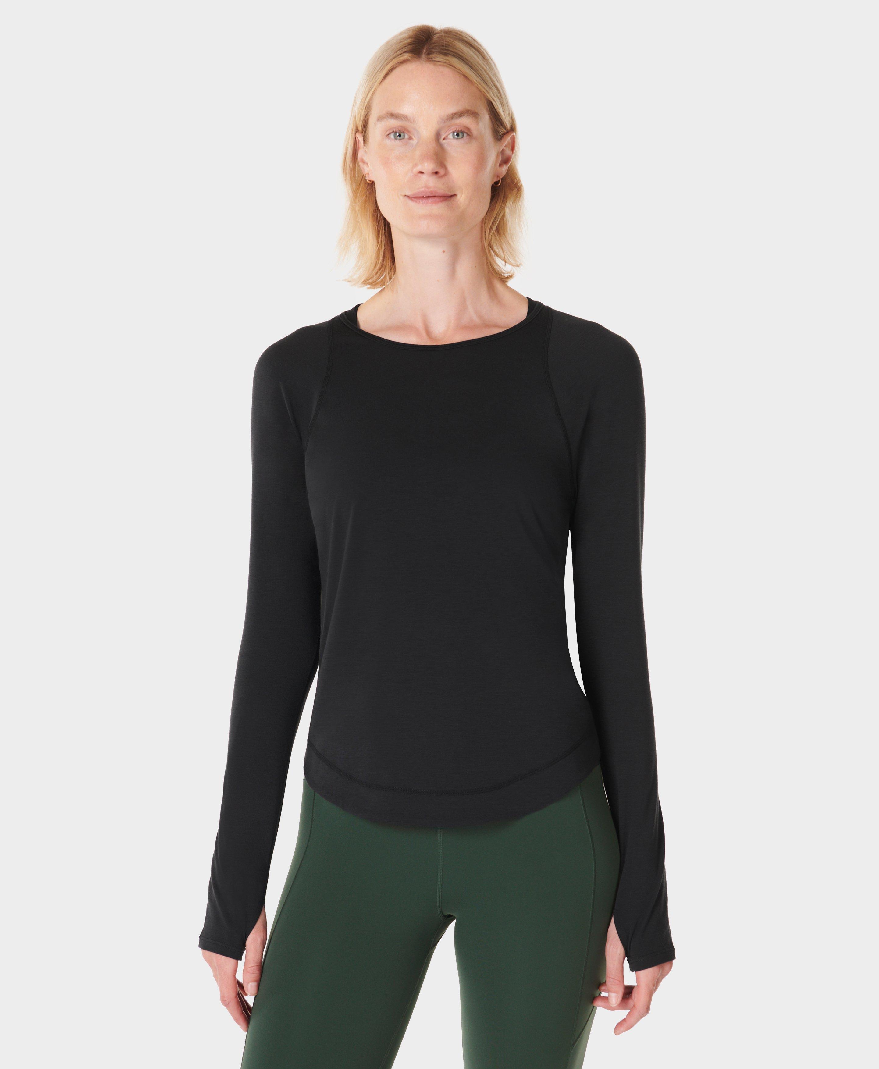 Long sleeve store tight running top