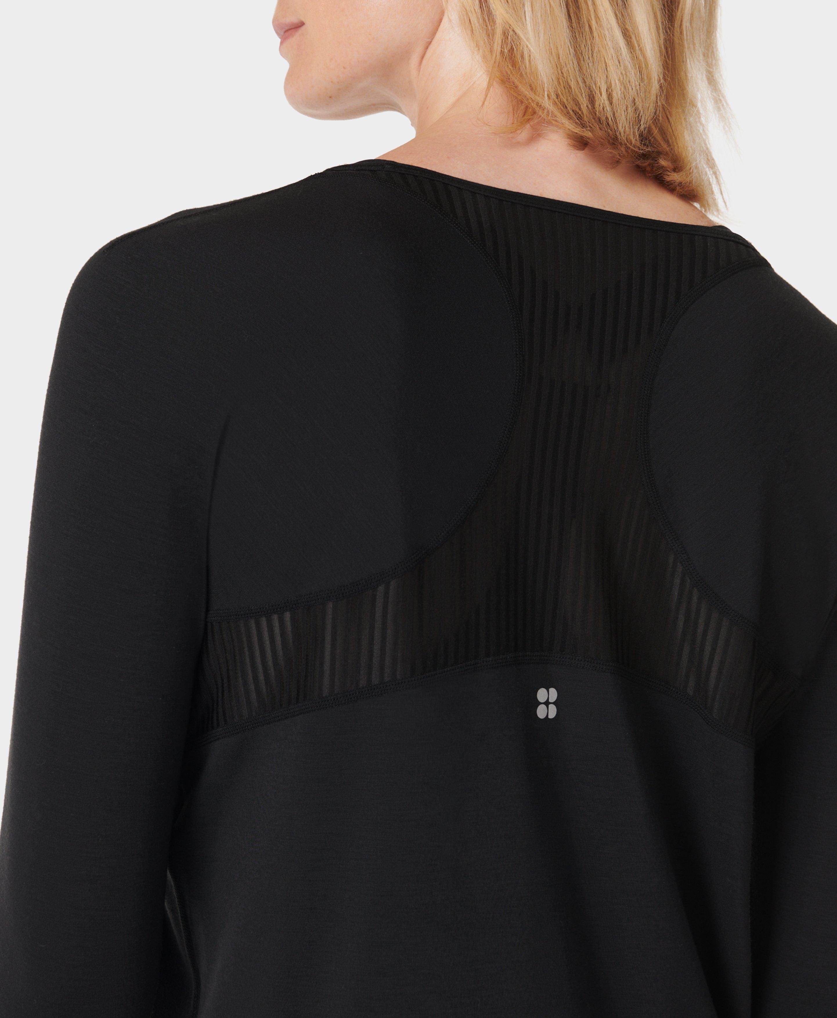 Breathe Easy Running Long Sleeve Top - Black