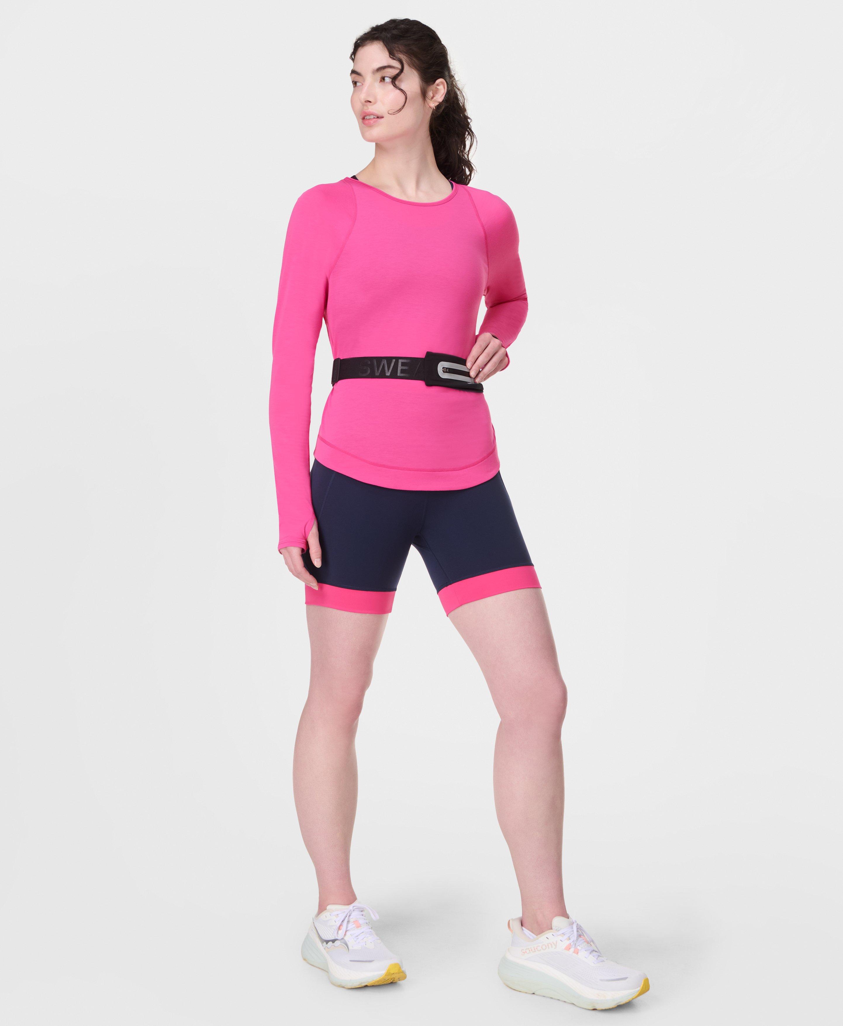 Sweaty Betty Breathe Easy Running Long Sleeve Top, Pink, Women's S
