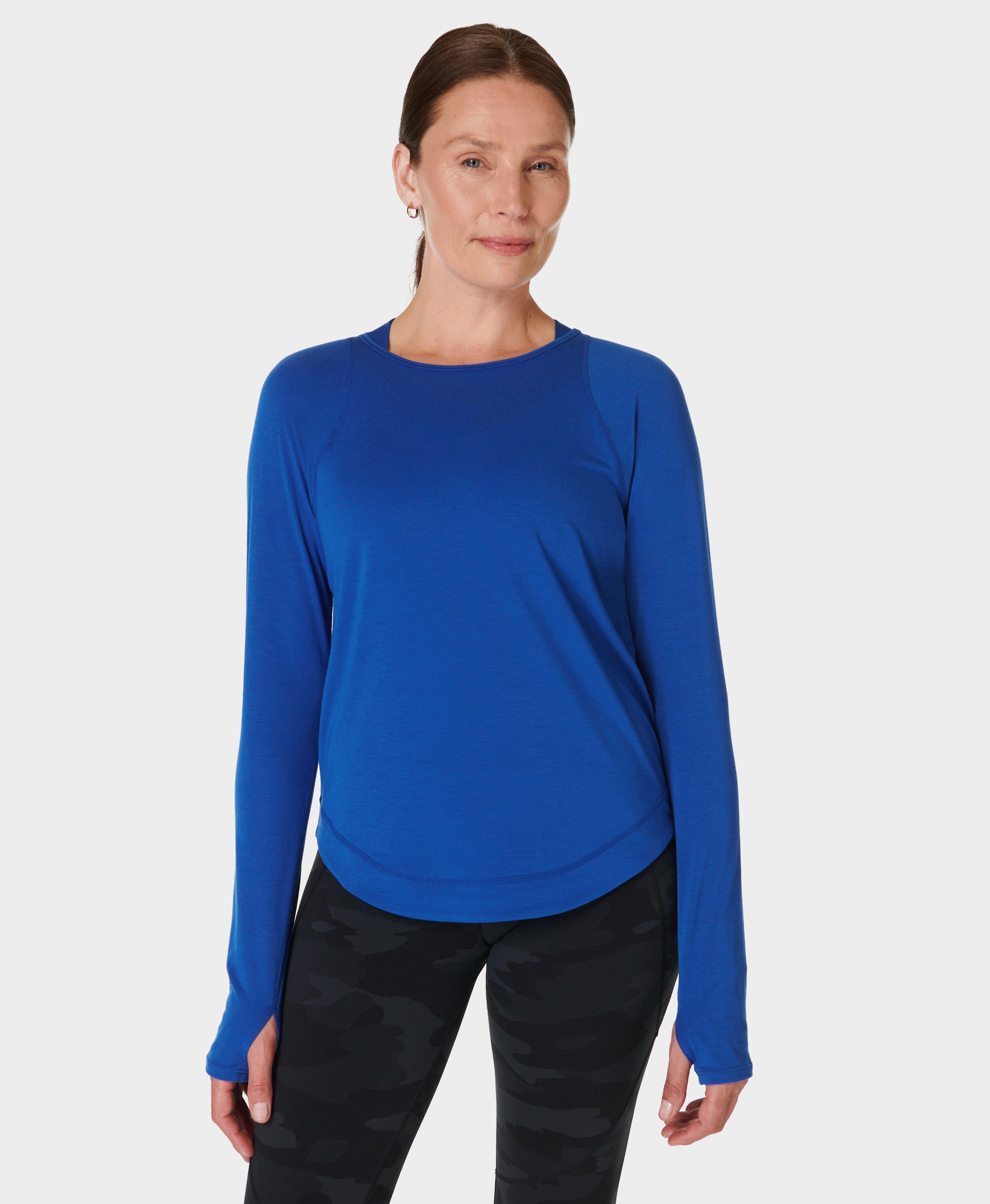 Long sleeve zip outlet up gym top