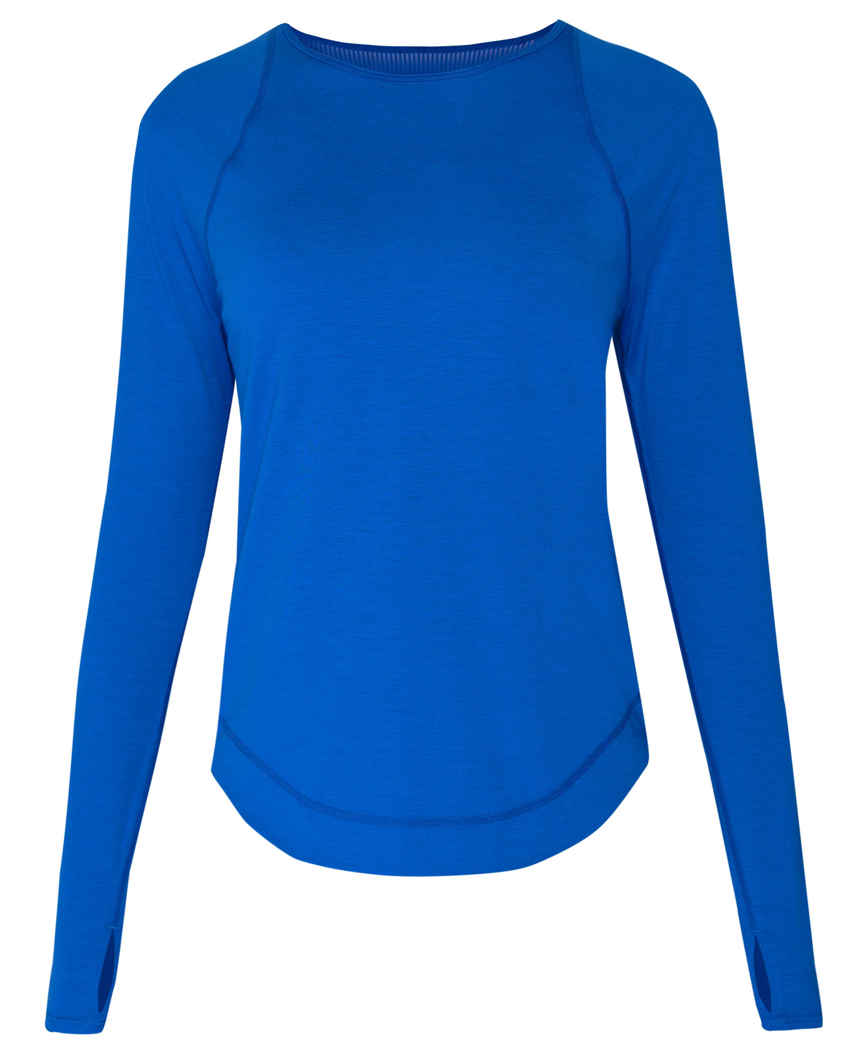 Royal blue long sleeve shirt outlet womens