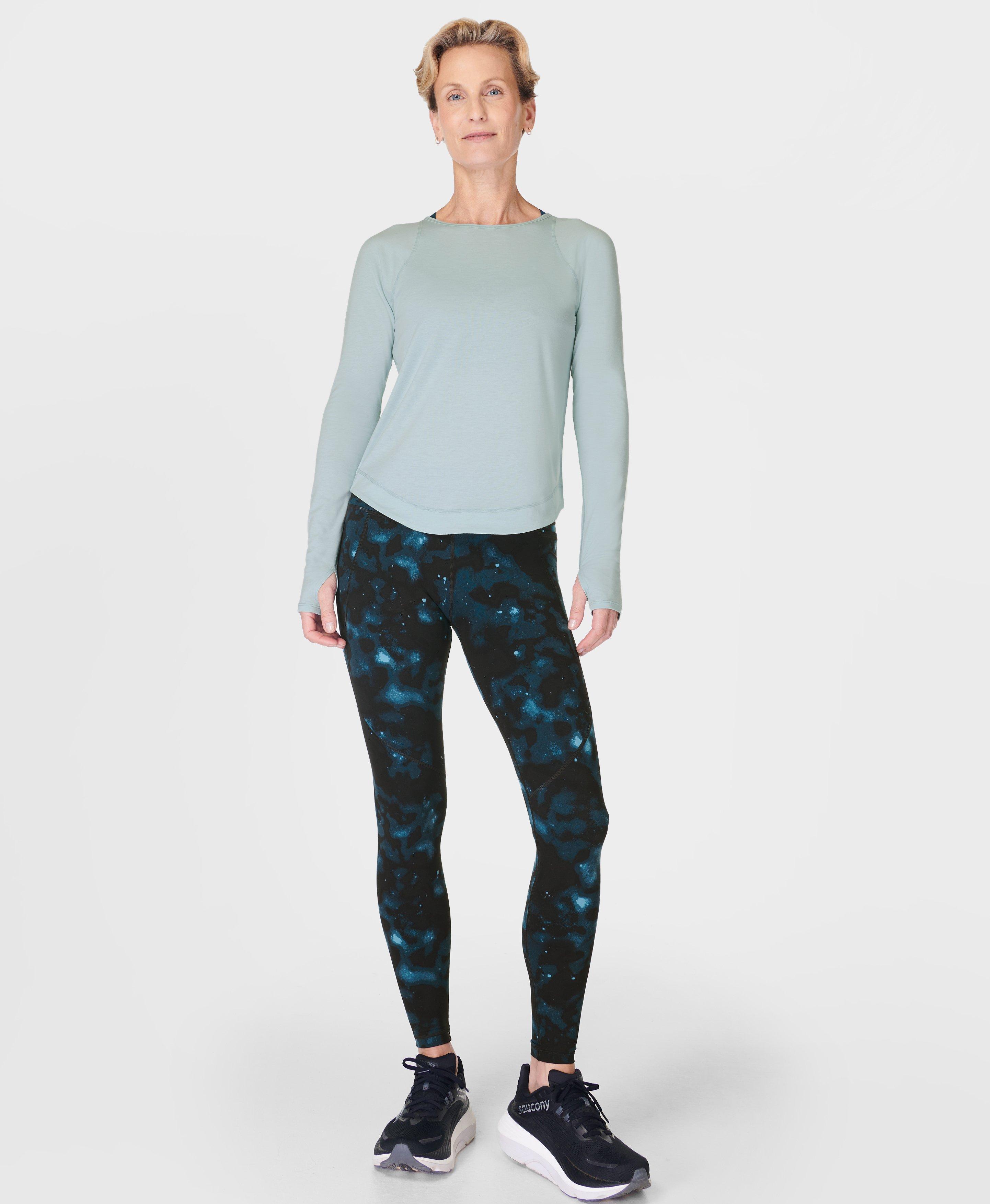 Breathe Easy Running Long Sleeve Top Muted Teal Blue Women s Base Layers Long Sleeve Tops Sweaty Betty