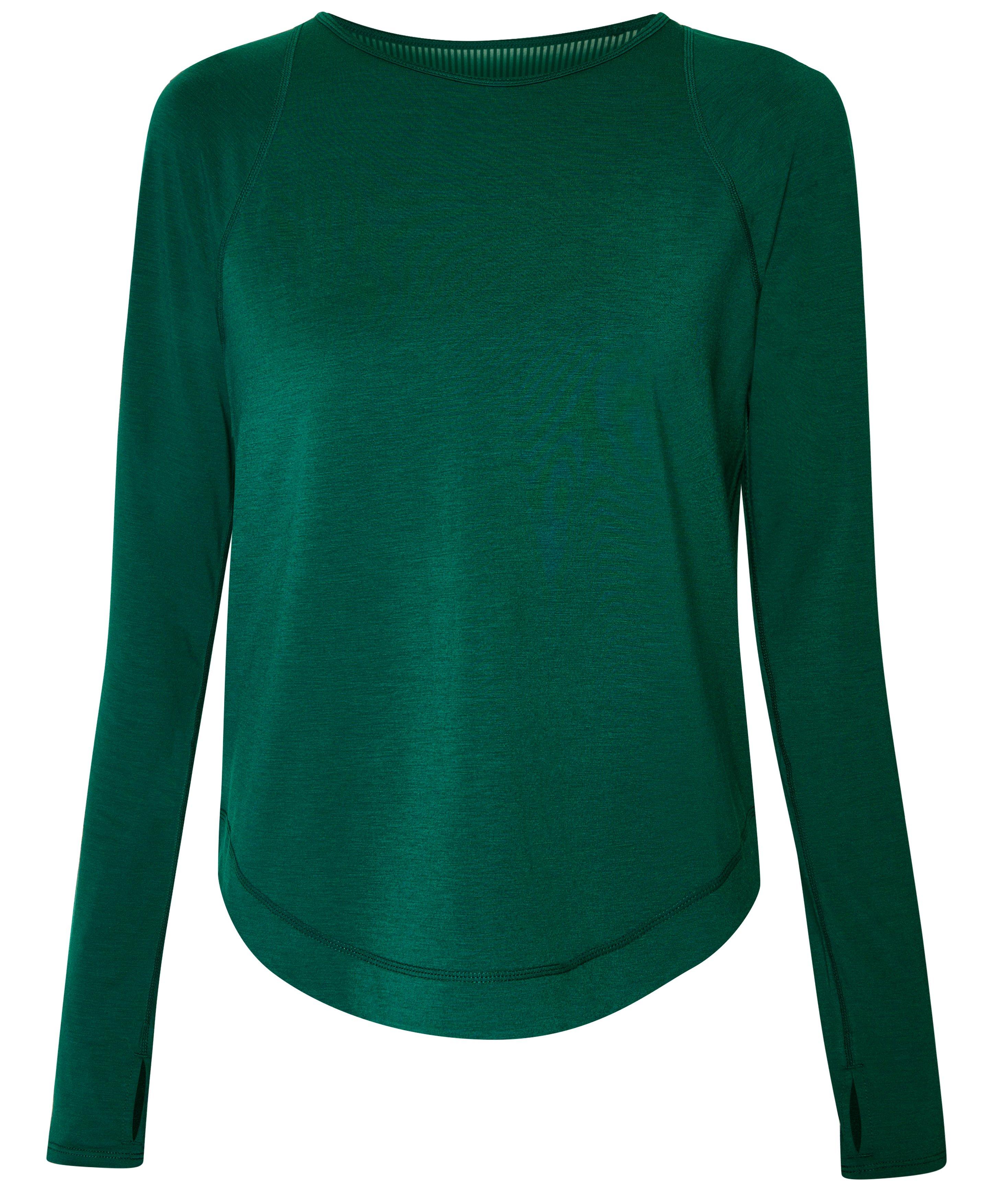 Emerald green long sleeve clearance shirt