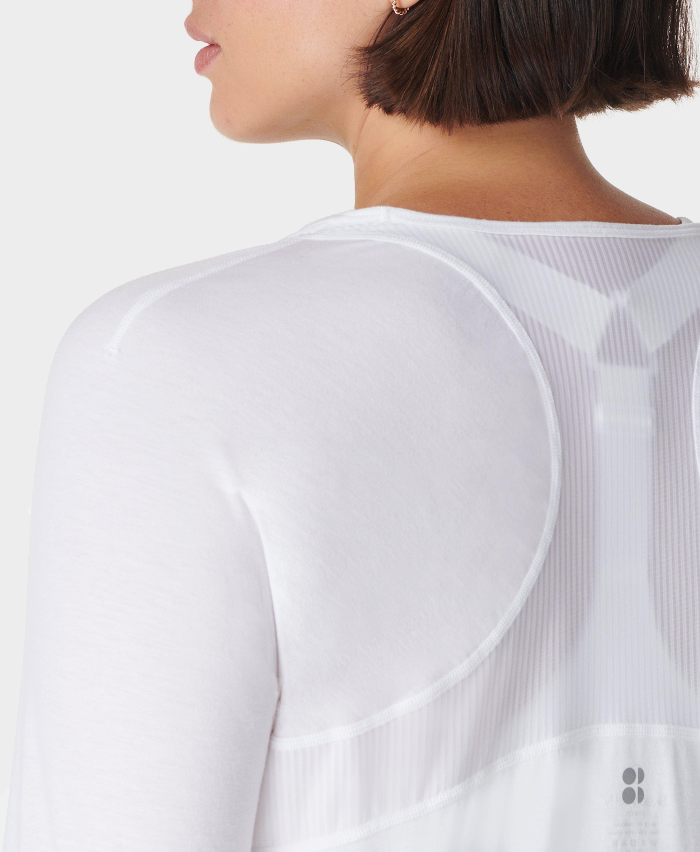 Breathe Easy Running Long Sleeve Top - White