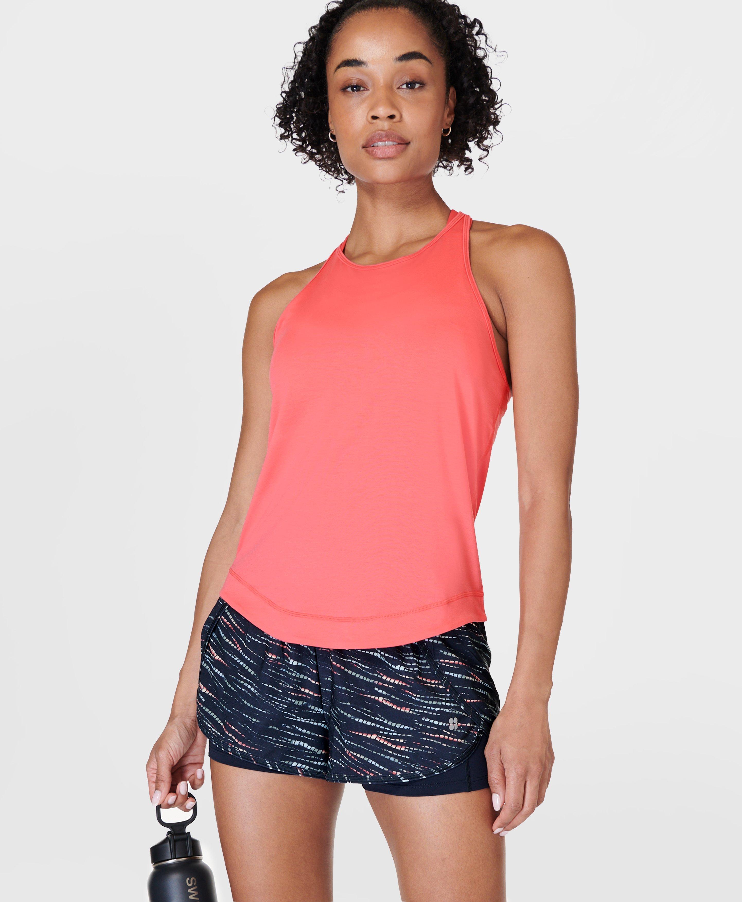 Breathe Easy Running Vest - Coral Pink | Women's Vests | Sweaty Betty