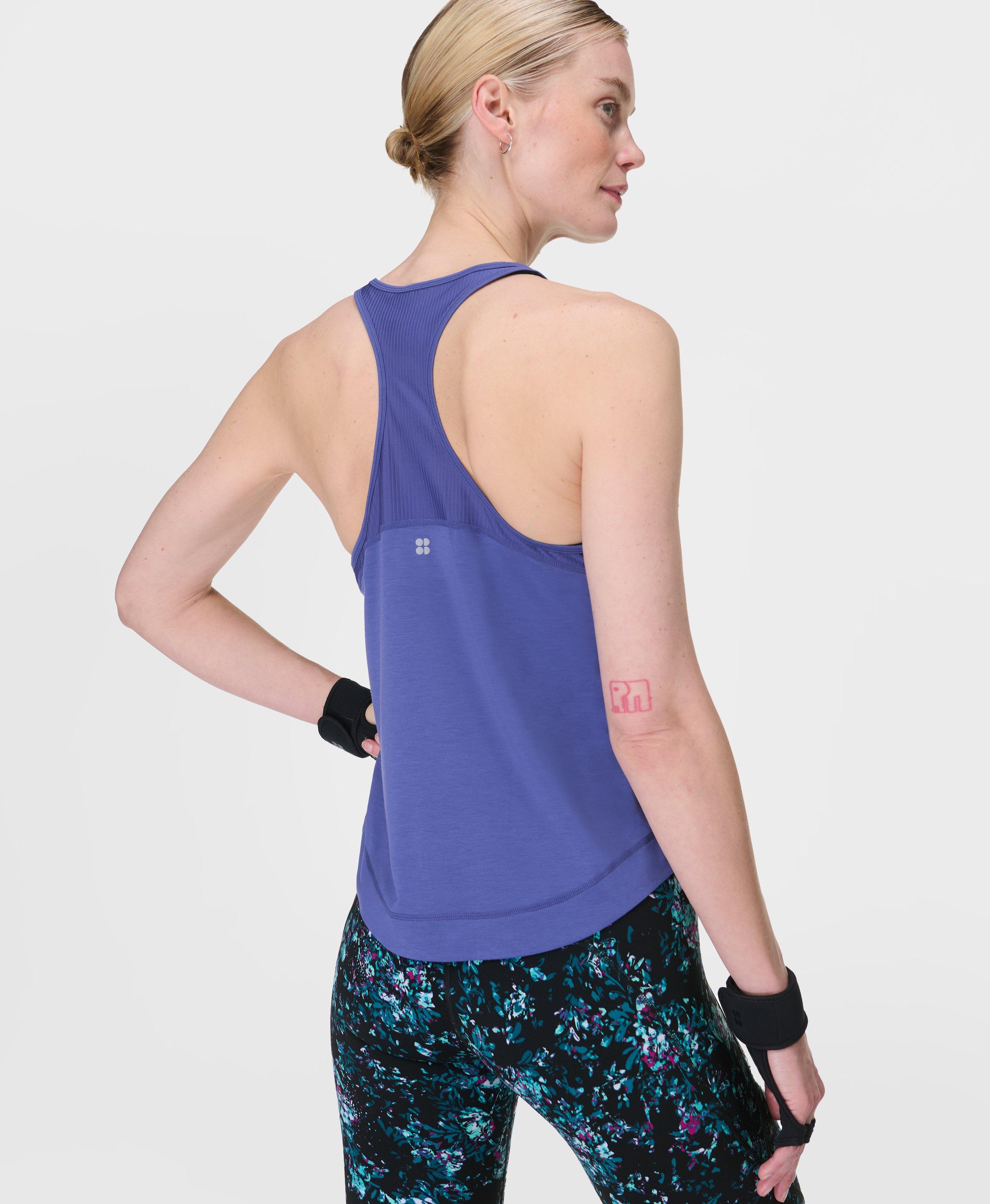 Sweaty Betty Breathe Easy Running Vest Top Blue, Women's S