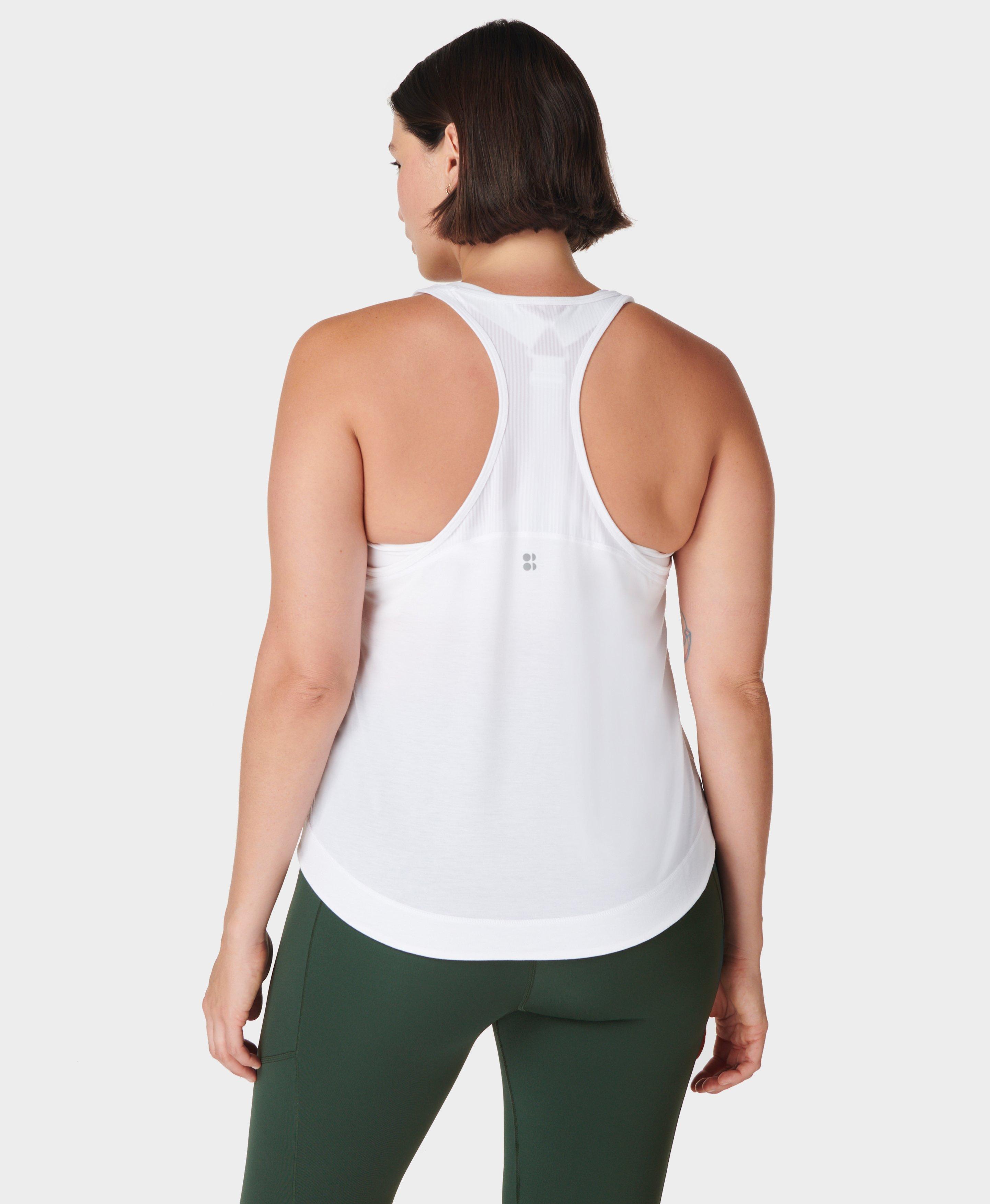 Breathe Easy Running Tank - White, Women's Tanks